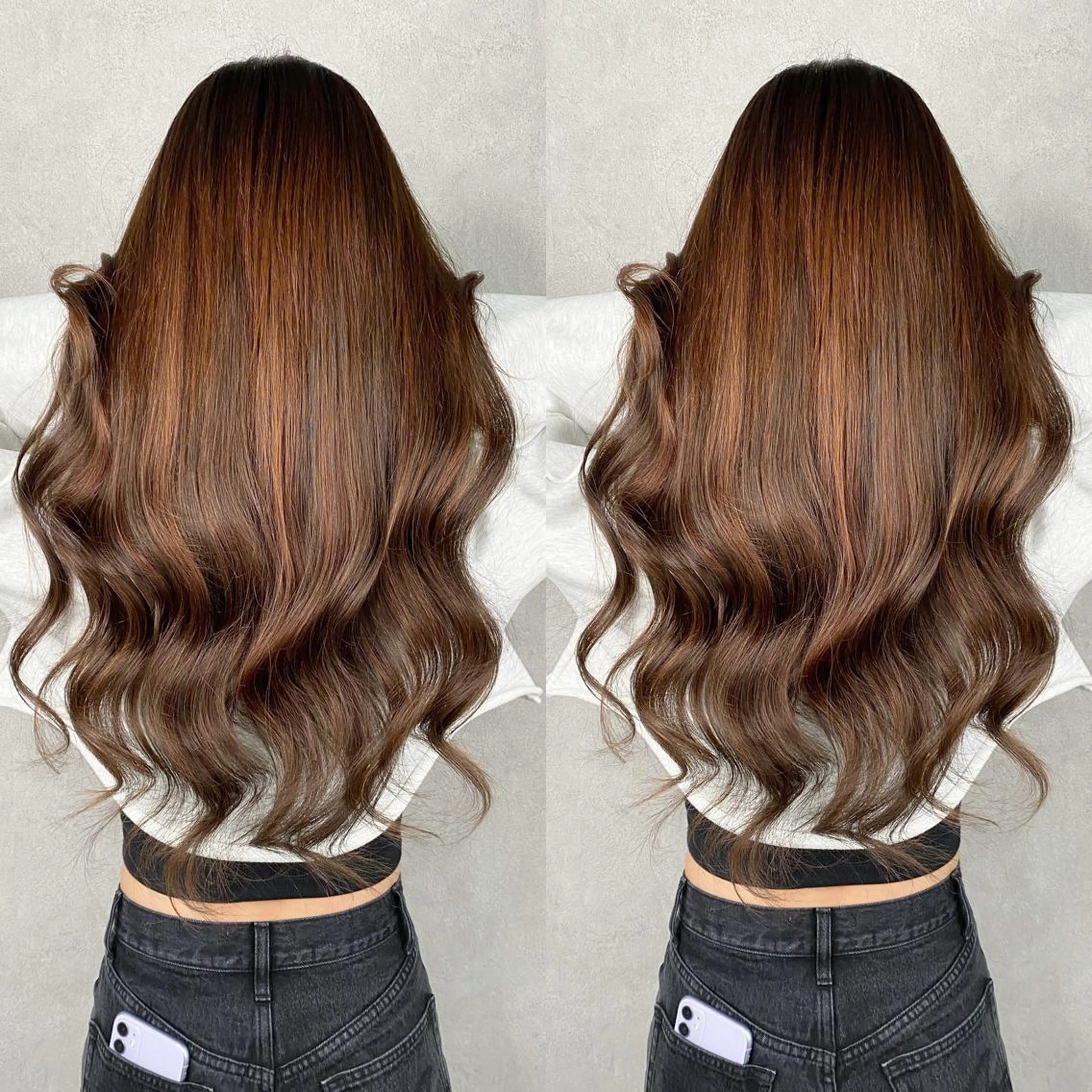 ミディアム 💎馴染むエクステ ×カラーTOMO💎のヘアスタイル