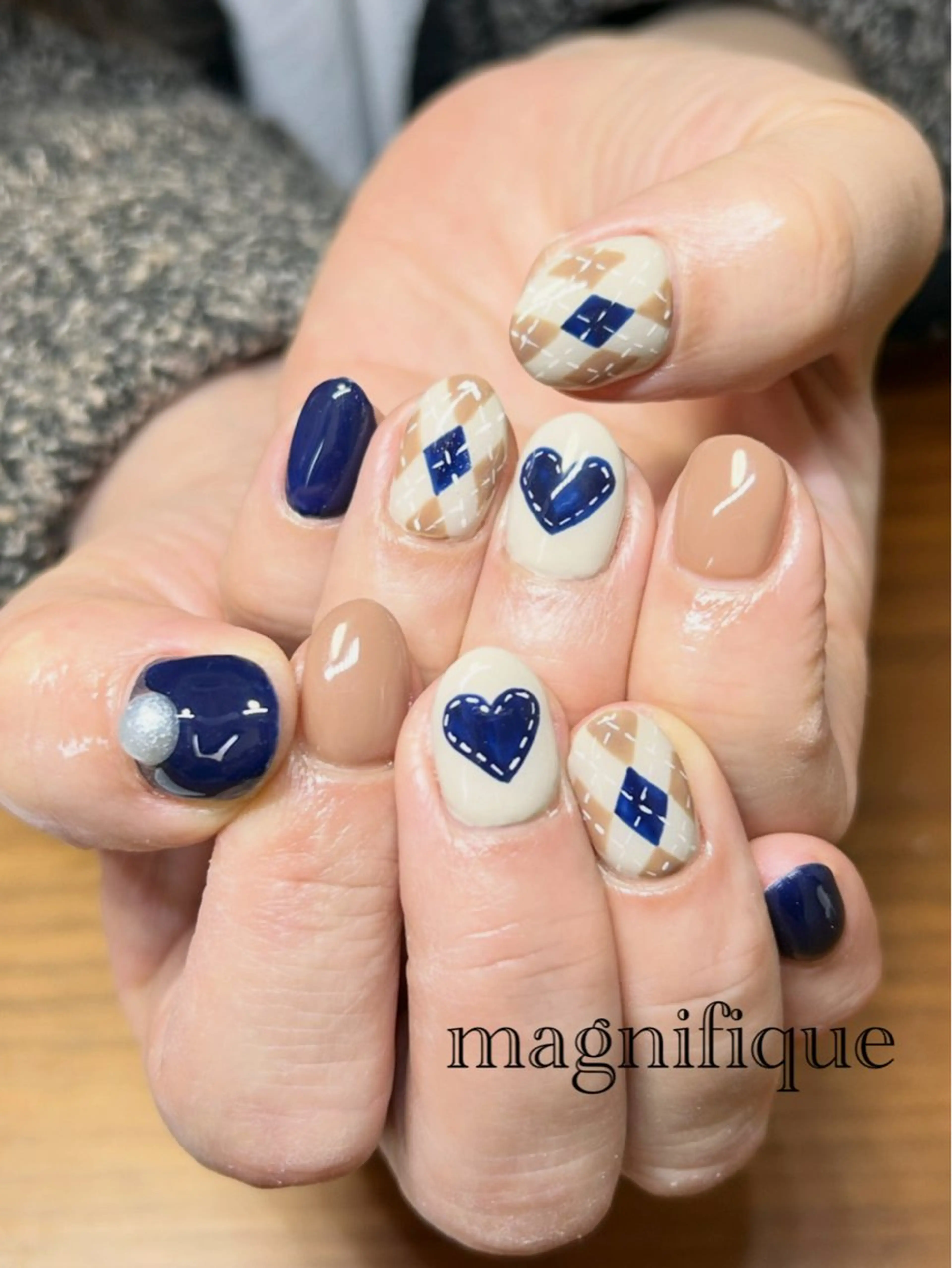 ネイル 冬ネイル プライベートサロン マニフィークのネイルデザイン