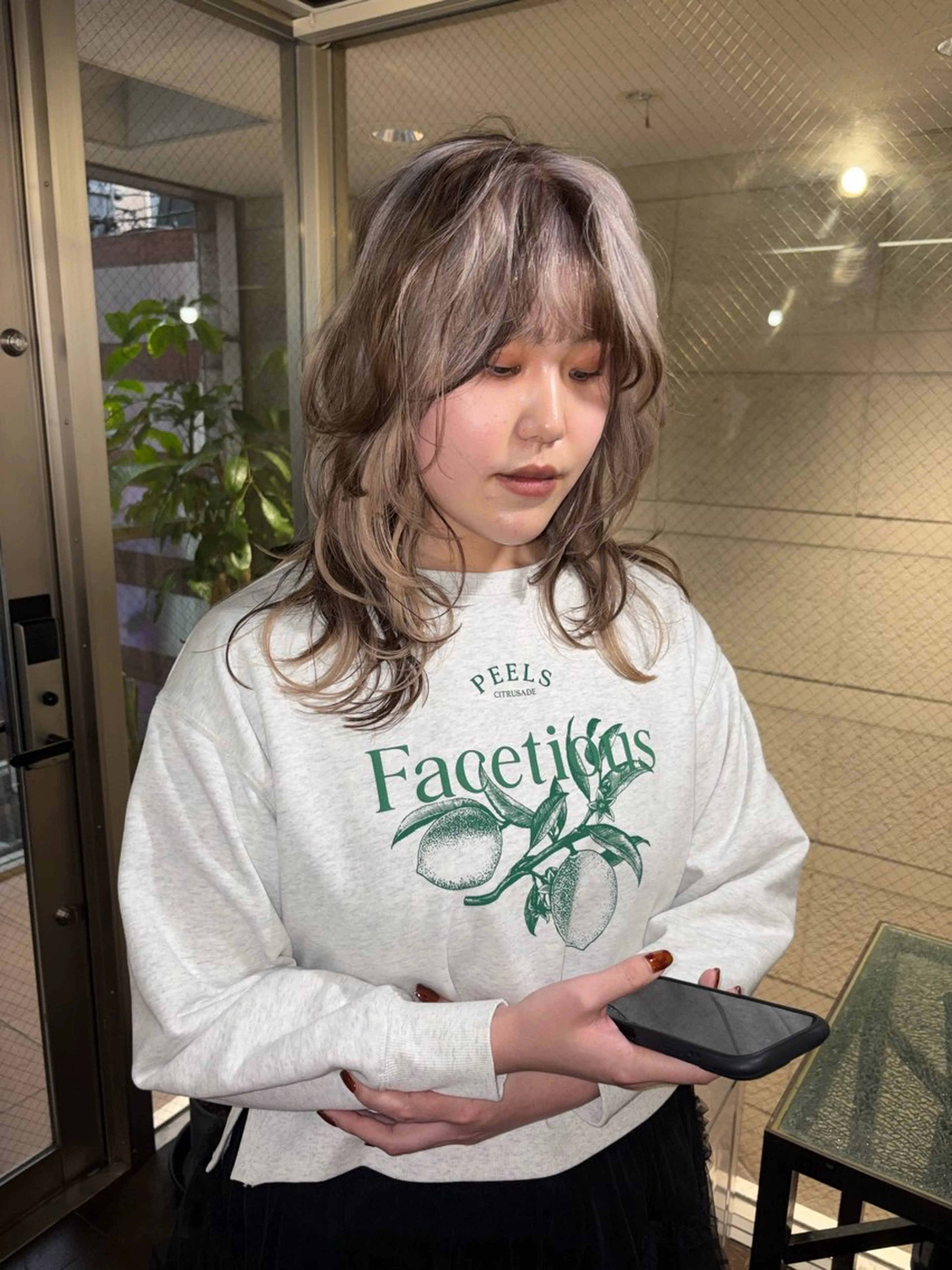 セミロング カラー カット ヘアカラー givet所属・心斎橋/デザインカラ ー/海外風/ナツミのヘアスタイル