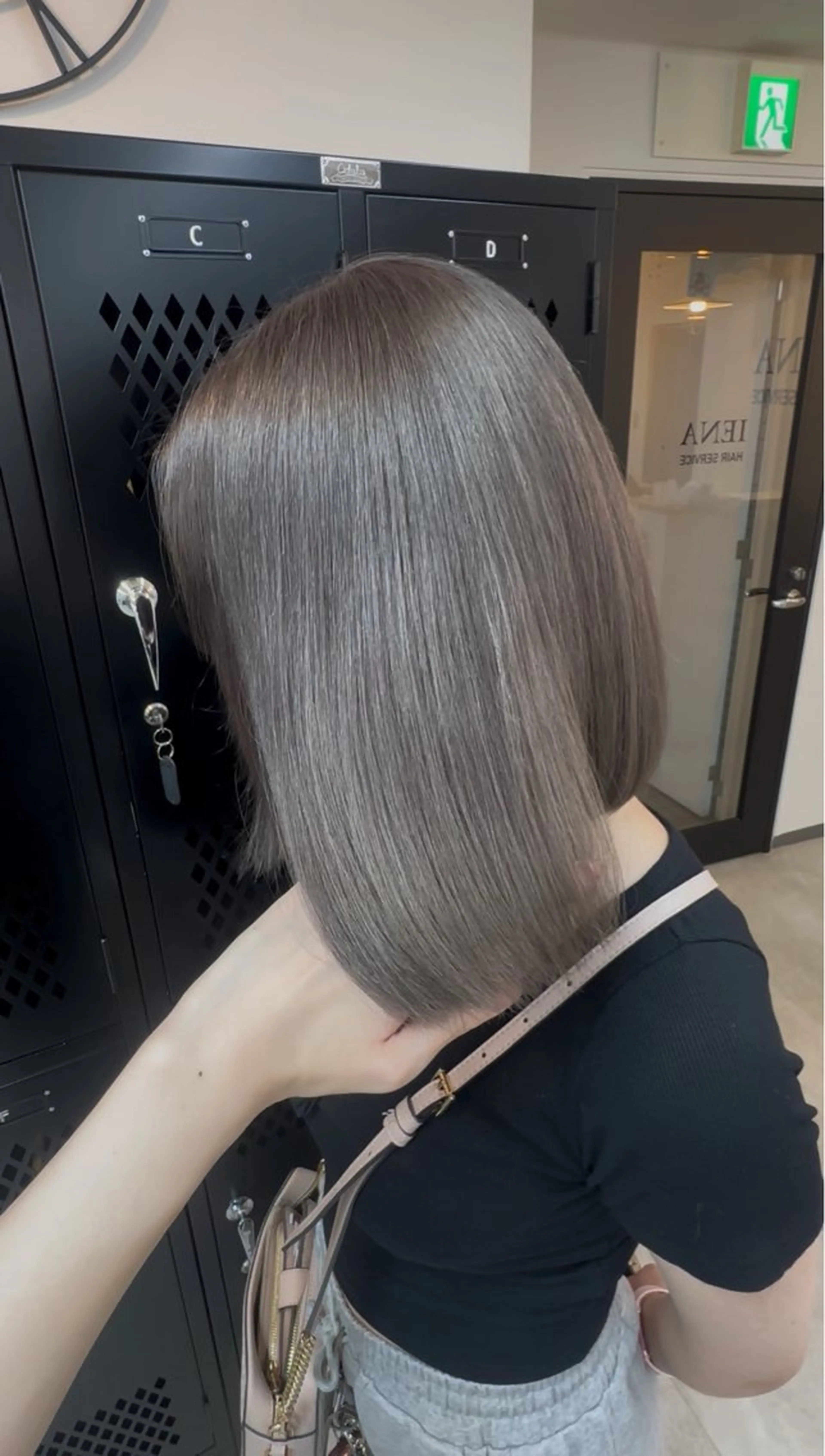 ミディアム カラー ヘアカラー 柏井 陽菜のヘアスタイル