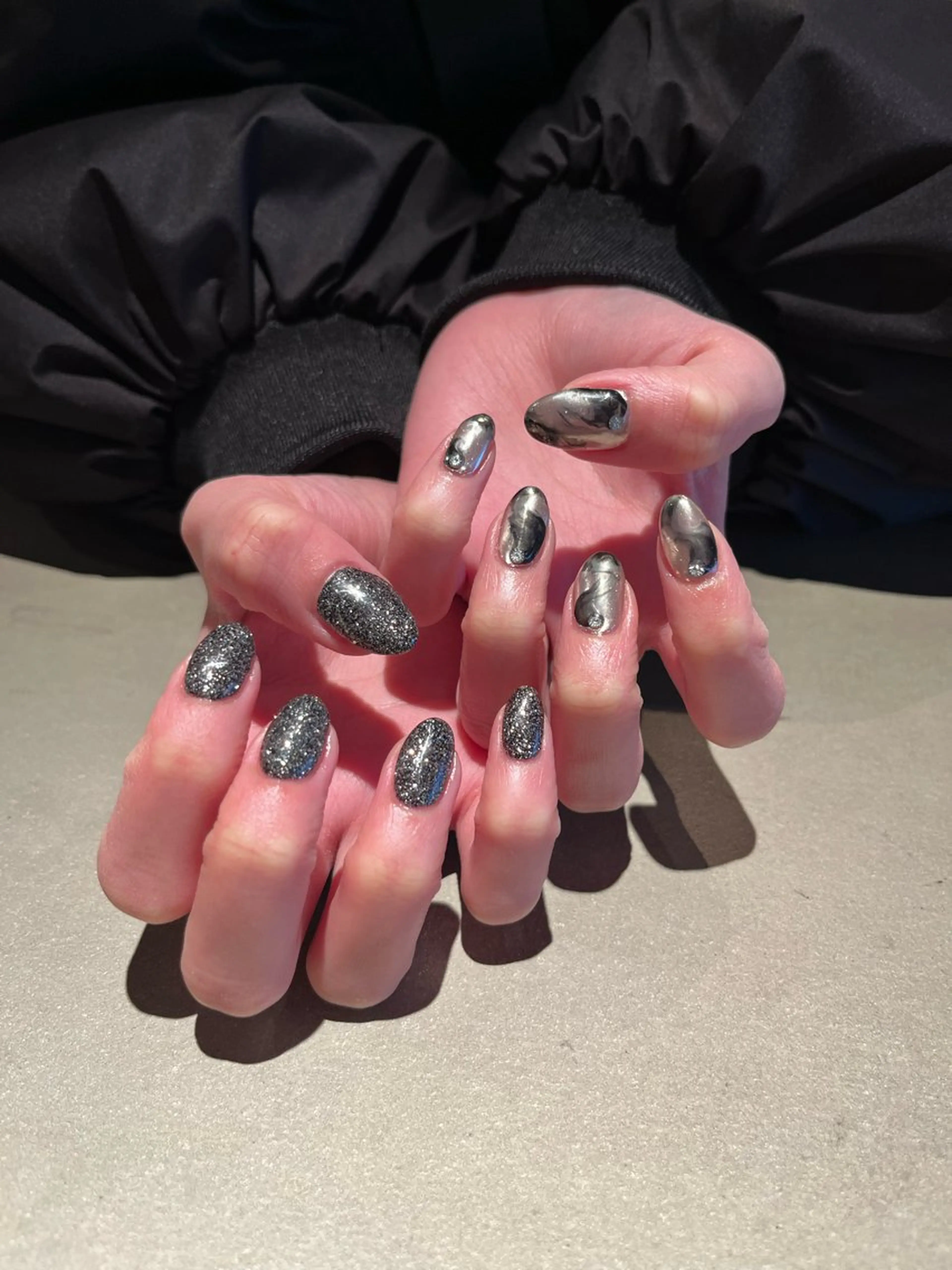 【オフなし　5本アート】両手合わせて5本のみアート！その他ワンカラー✨の写真