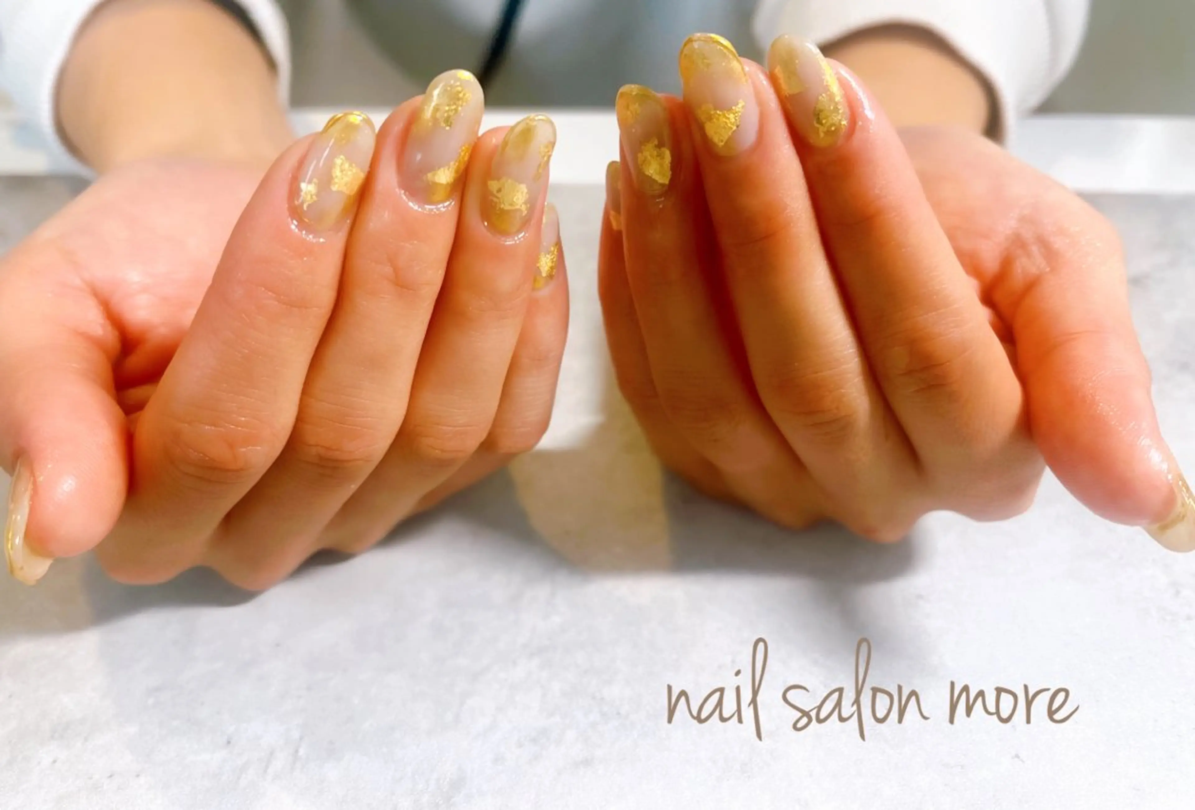 ネイル ミラーネイル ブライダルネイル nail salon moreのネイルデザイン