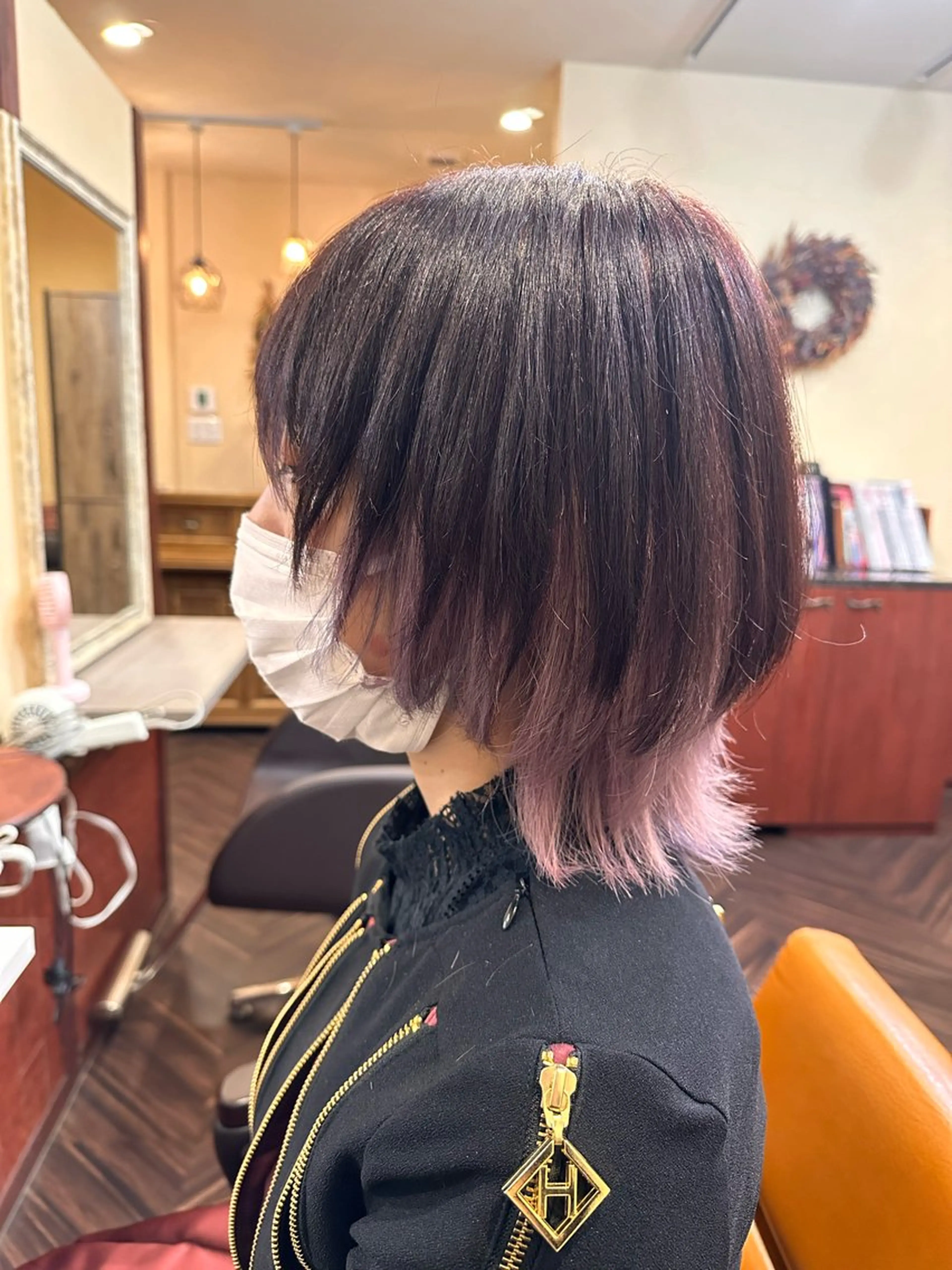 ミディアム 野地 渚のヘアスタイル