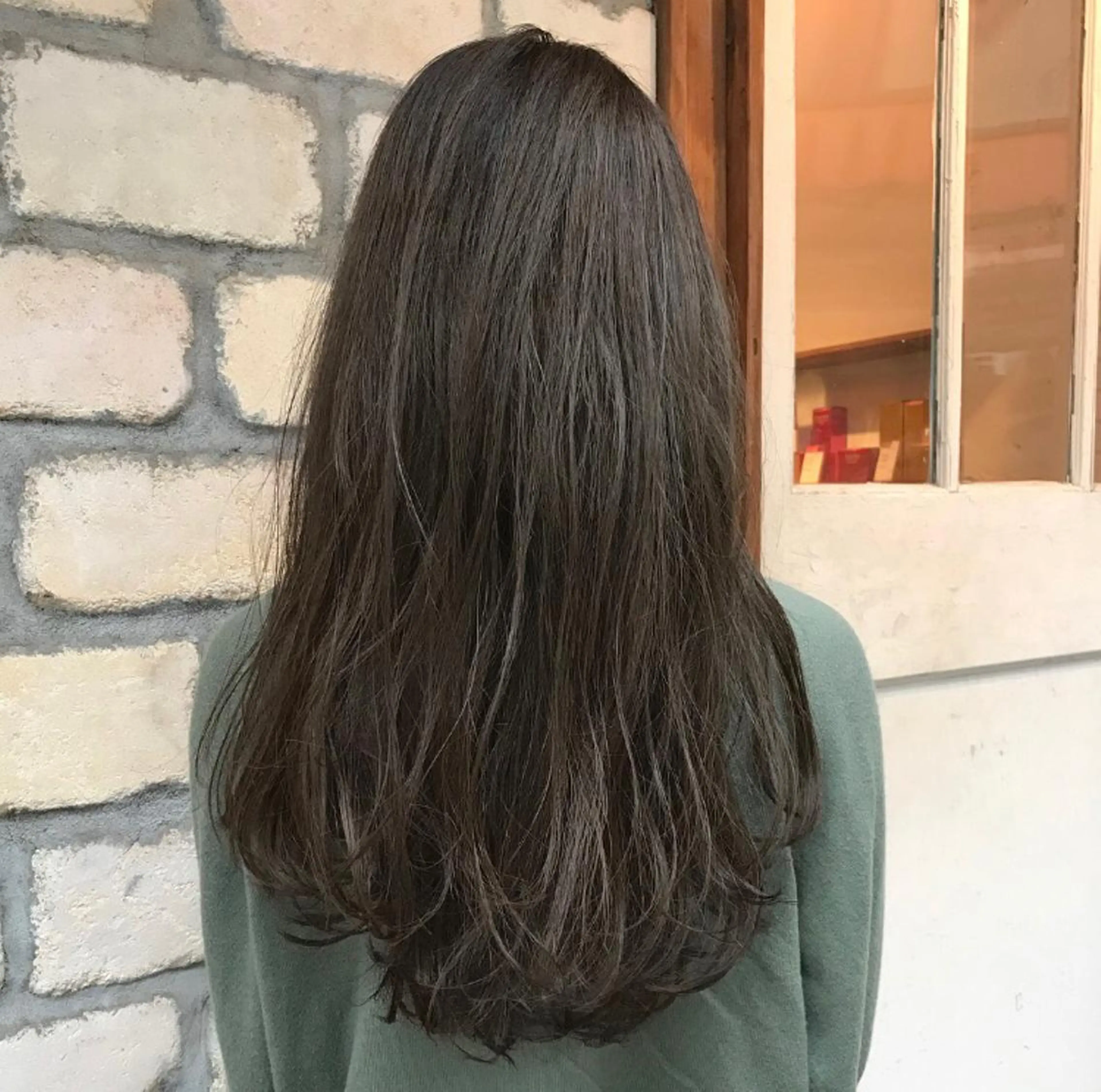 ミディアム ロング カラー グラデーションカラー グレージュ emme エミィ/立川のヘアスタイル