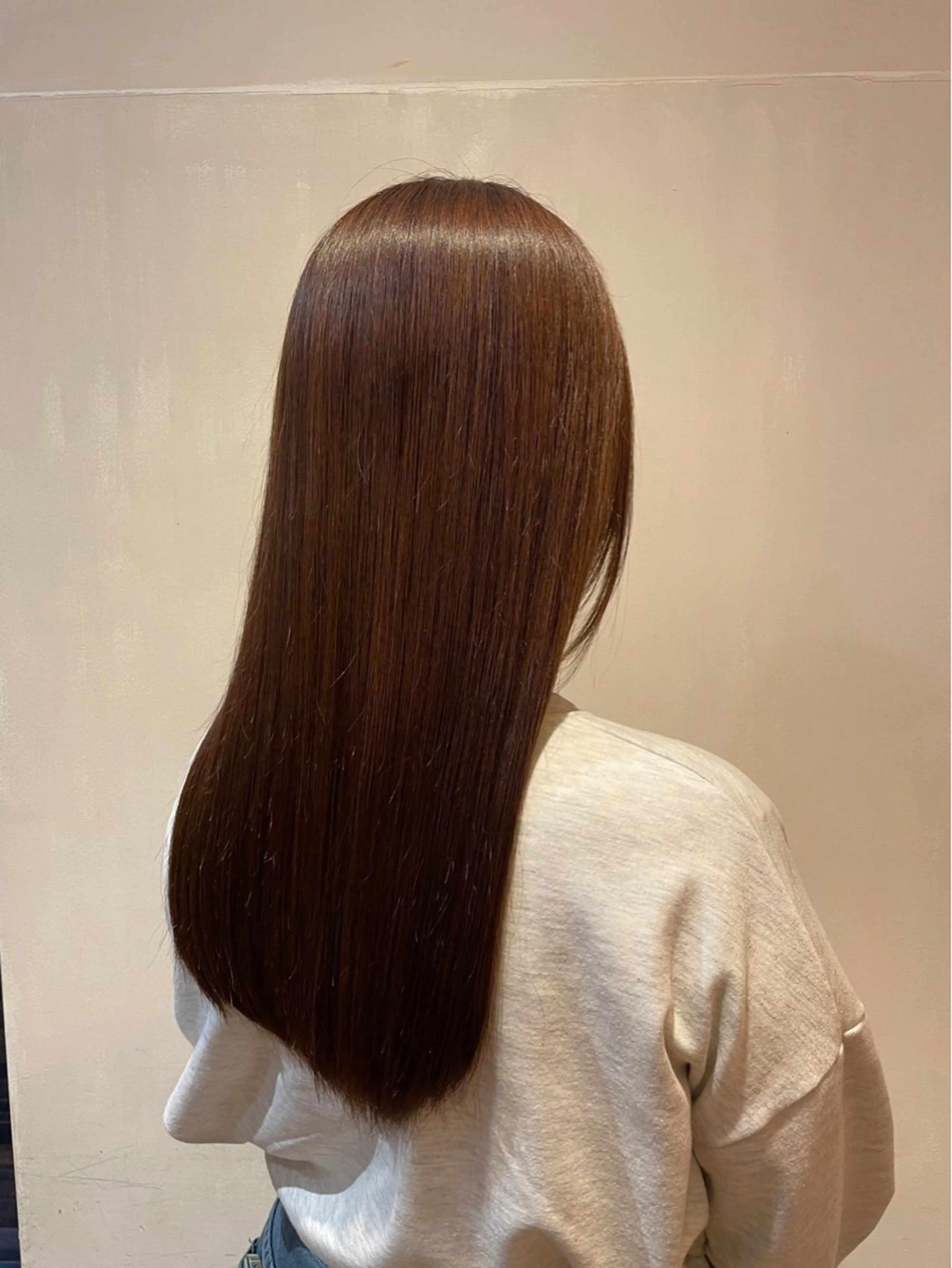 カラー ブラウンカラー 縮毛矯正 minnano・policy所属・miu 💫のヘアスタイル