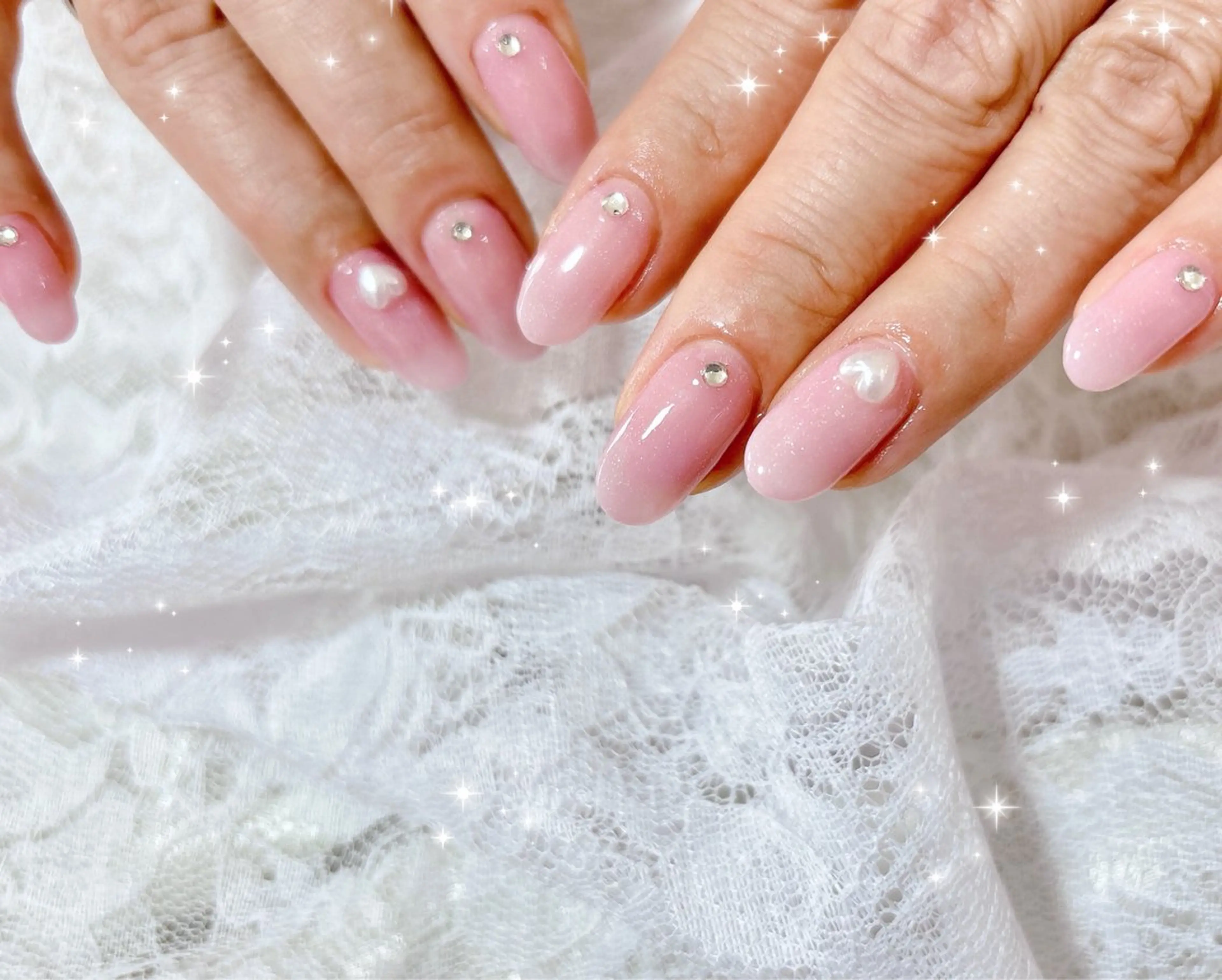 ネイル グラデーション ハンドネイル FLARE NAIL フレアネイルのネイルデザイン