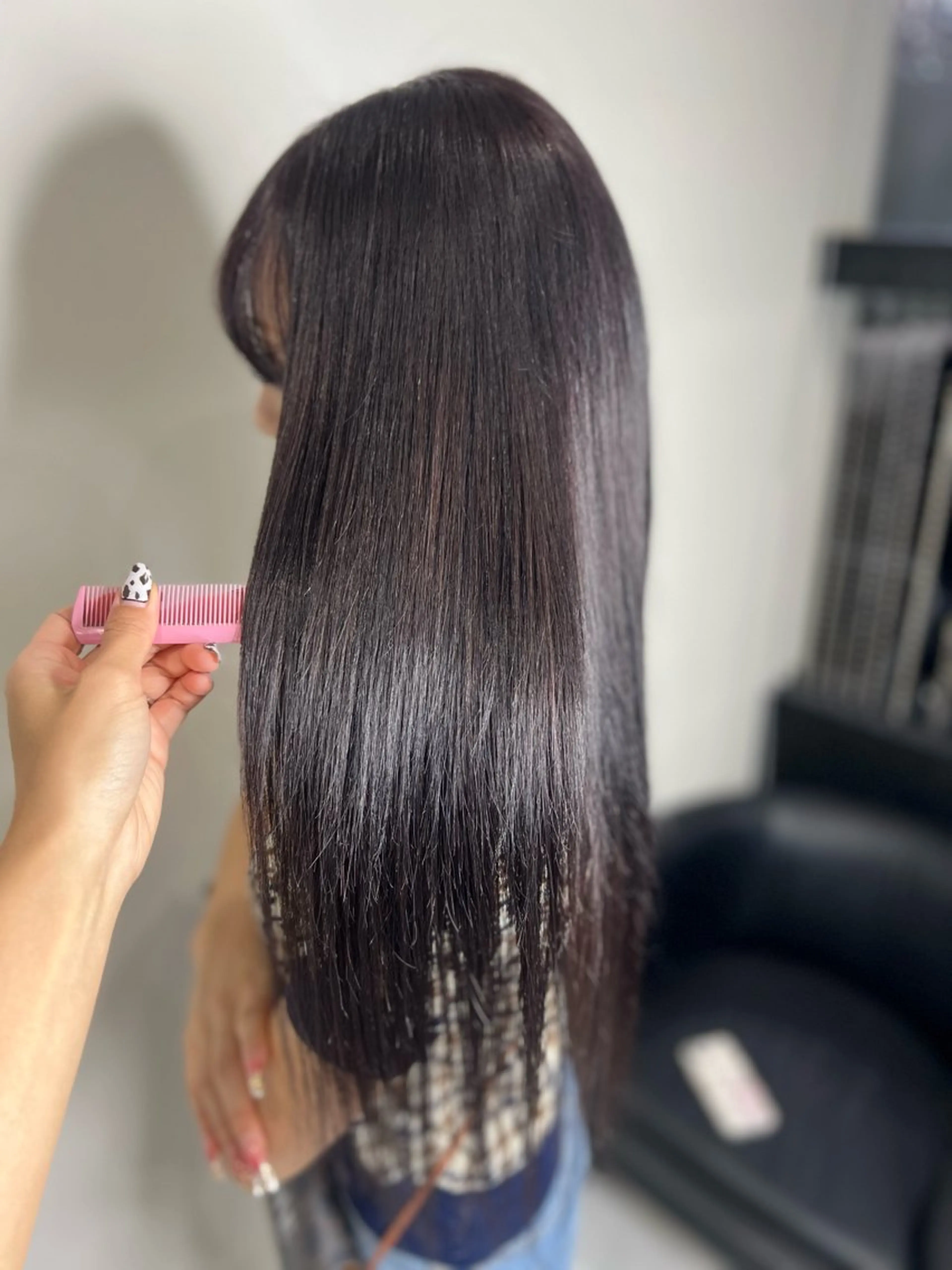 ロング カラー プルエクステ バイオレットカラー エクステ ヘアカラー トリートメント エクステ YUDU🍊 germe/ジェルムのヘアスタイル