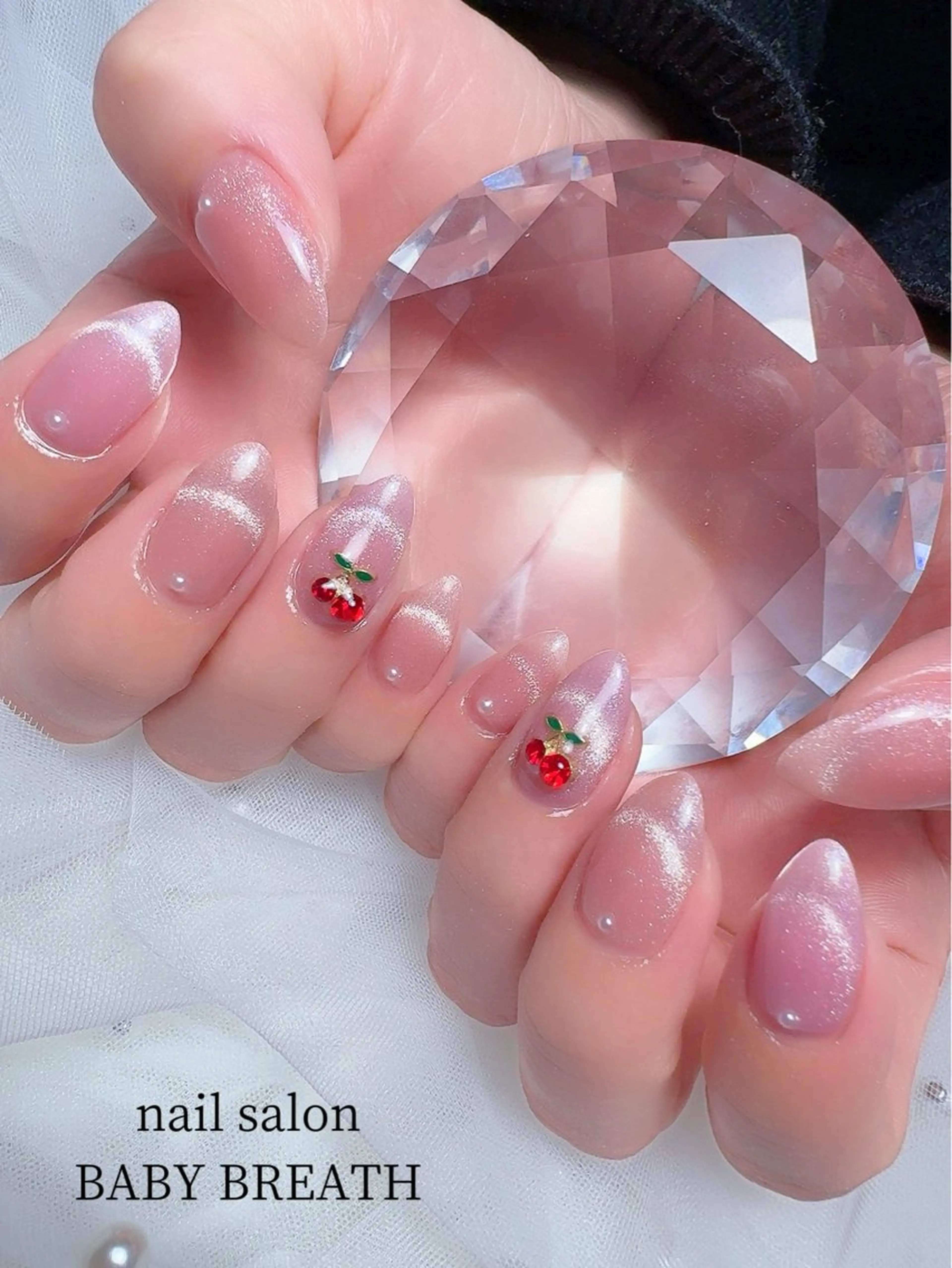 ネイル アートネイル フラッシュネイル フットネイル グラデーション ラメ(グリッター) ハンドネイル BABY  BREATH所属・y natsumiのネイルデザイン