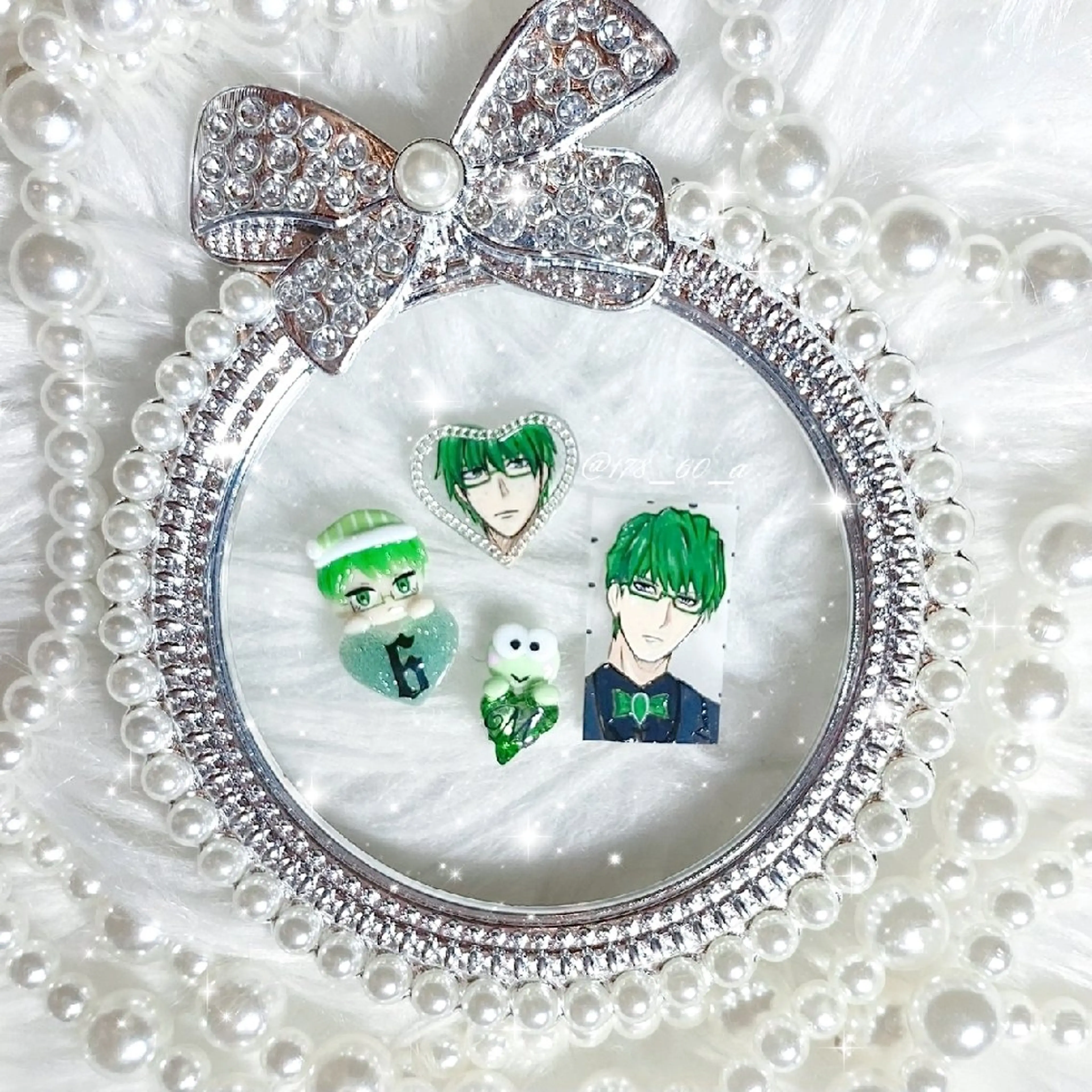 ネイル グリーン スカルプネイル HAPPINAS れん┊痛ネイル&3Dのネイルデザイン