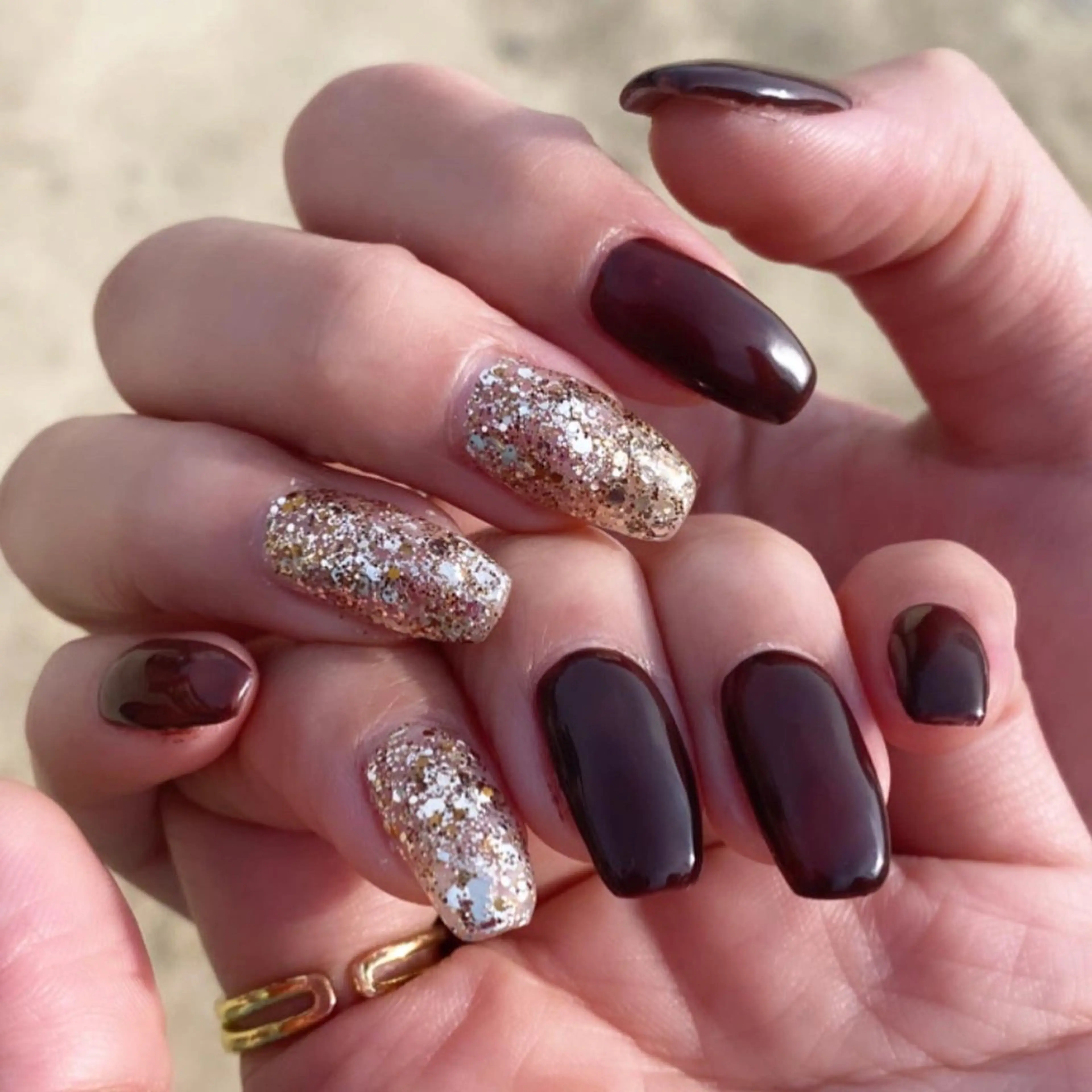 ネイル ブラウン GRG NAILのネイルデザイン