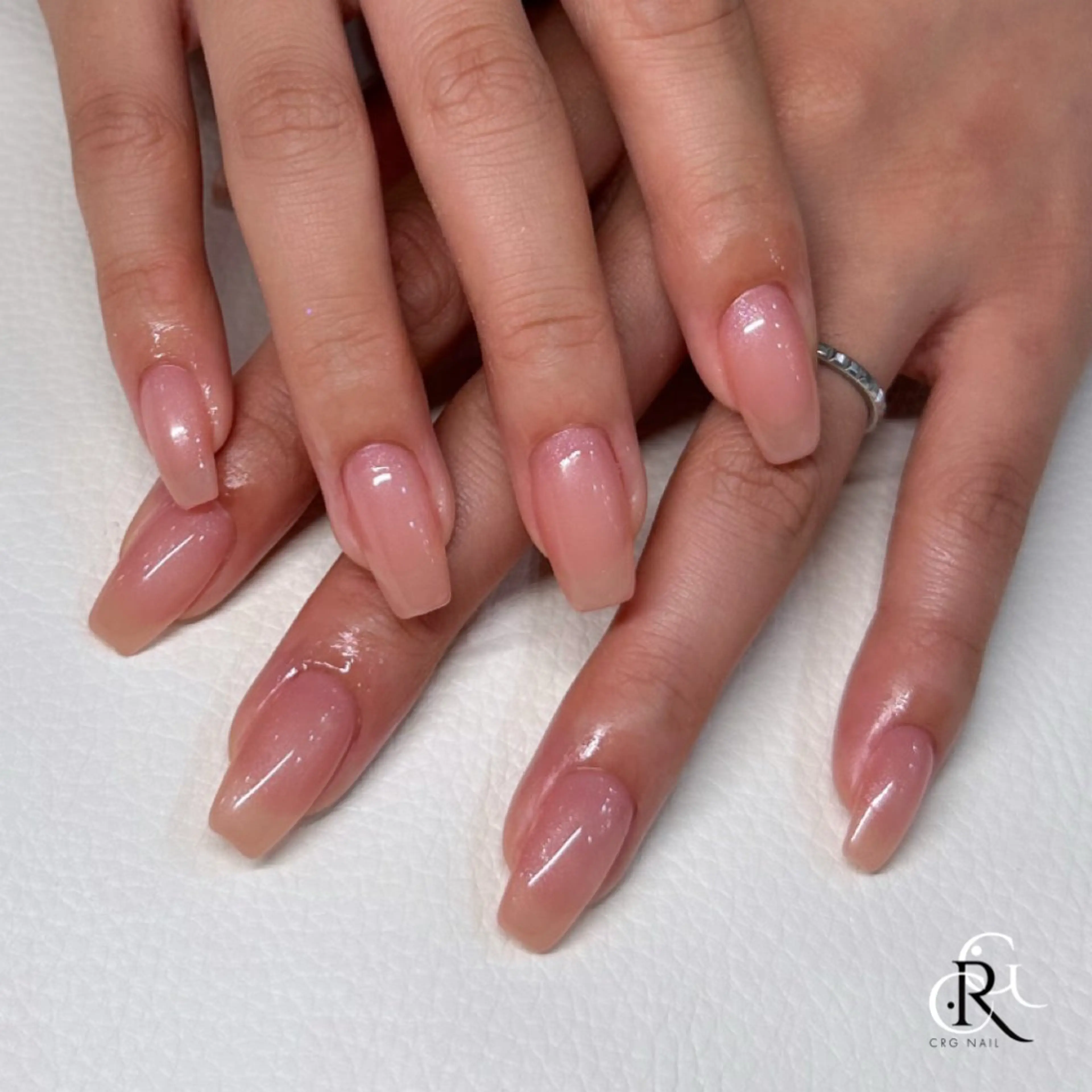 ネイル ラメ(グリッター) ハンドネイル 美フォルム✨ CRG RURIのネイルデザイン