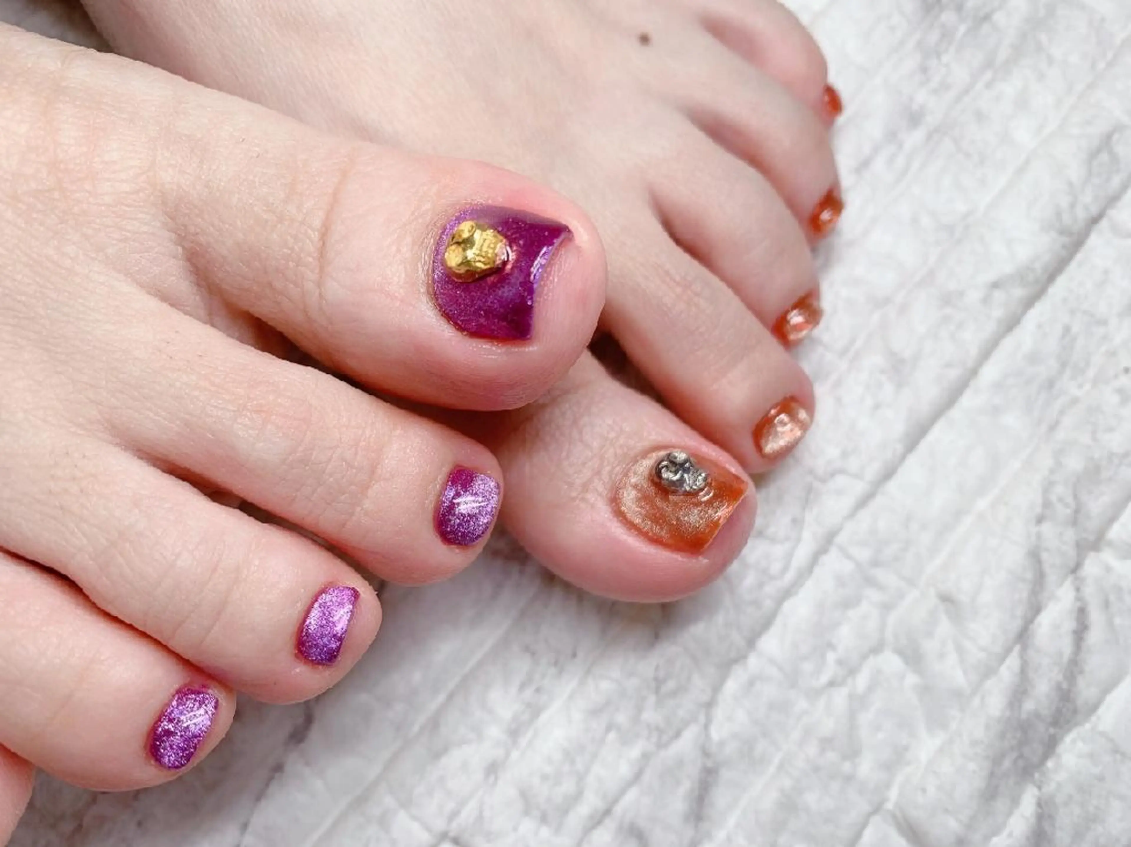 ネイル フットネイル 佐藤 結衣のネイルデザイン