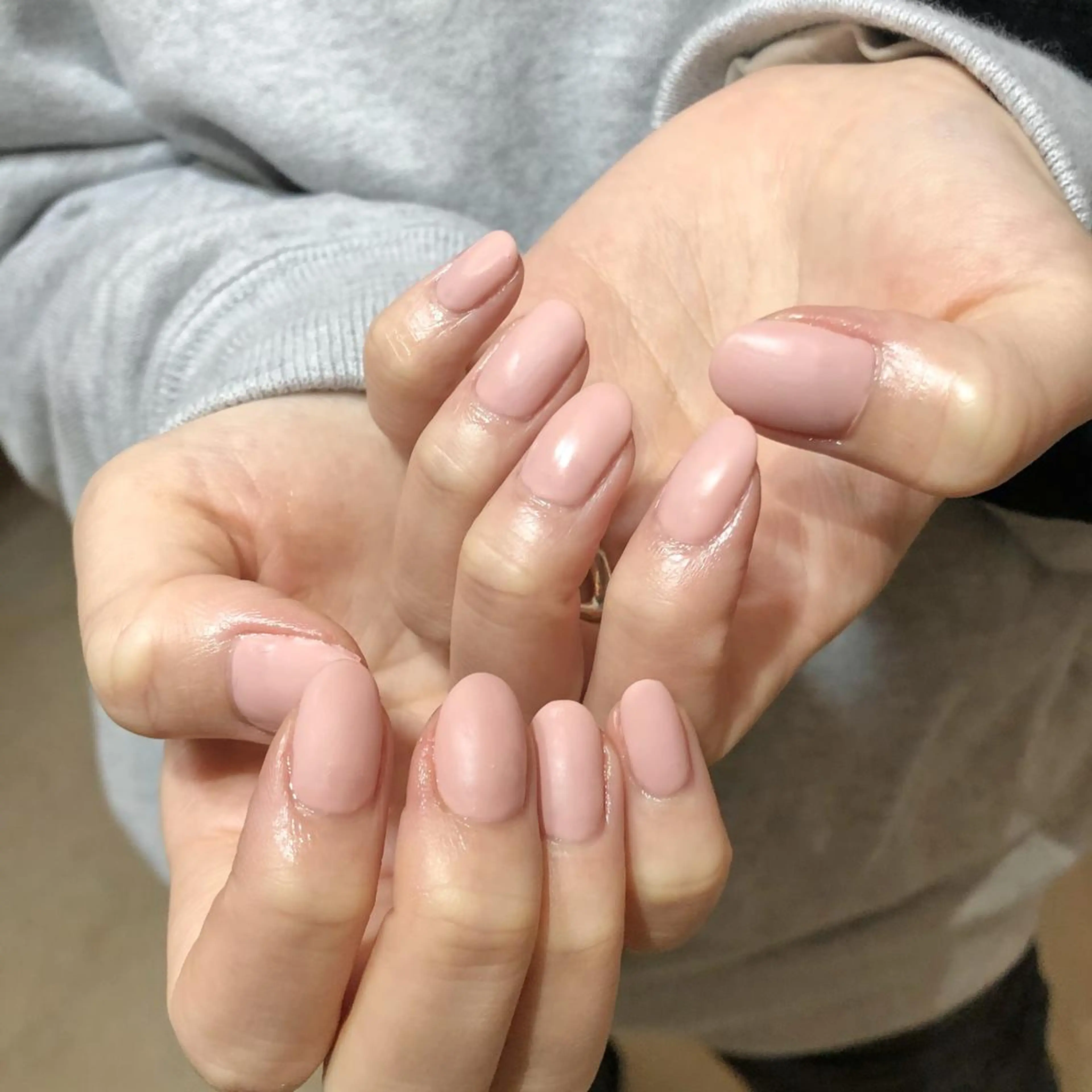 ネイル マットネイル ピンク シンプルネイル ハンドネイル ハンドケア cerapiage mizukiのネイルデザイン