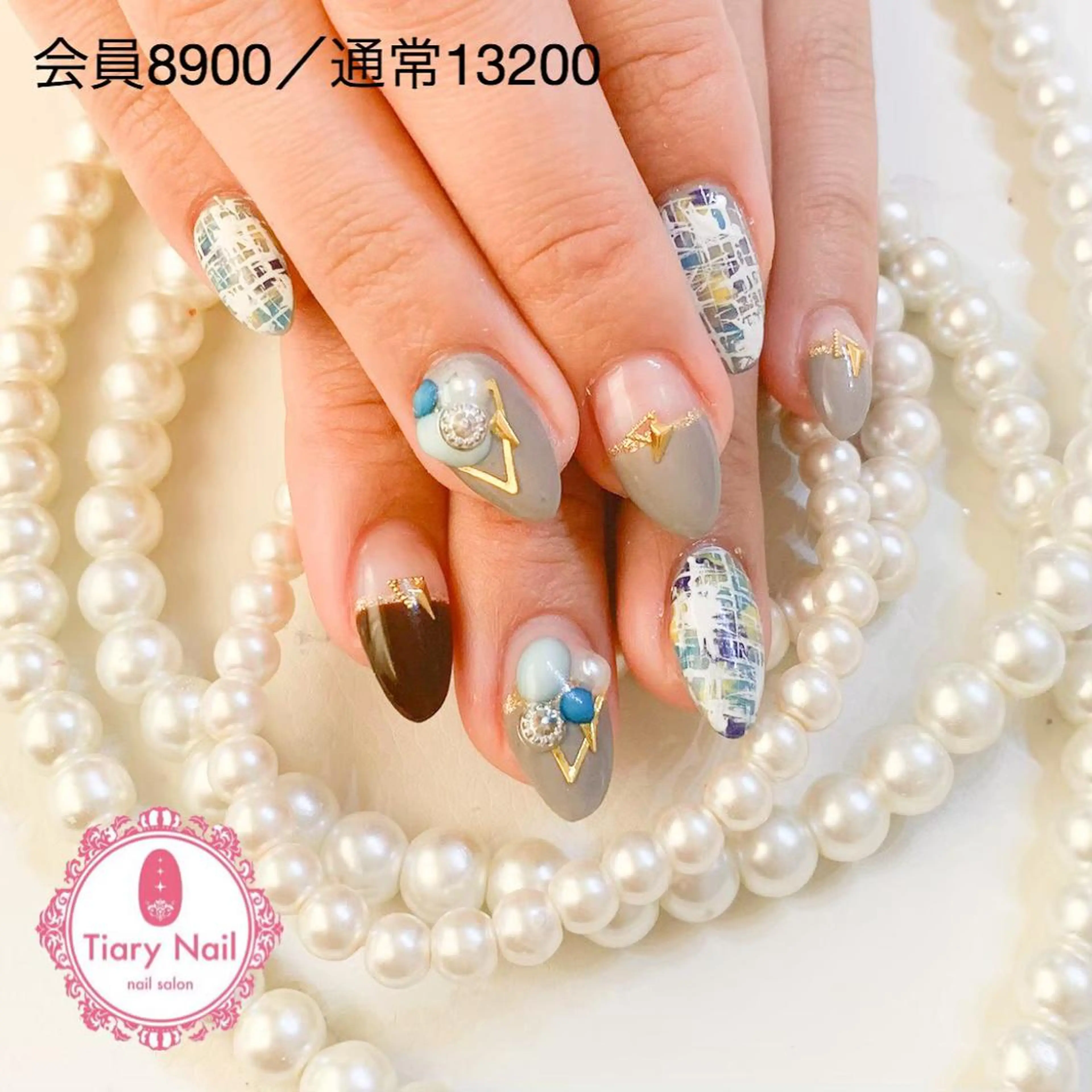 ネイル 💗🪽Tiary Nail🪽💗のネイルデザイン