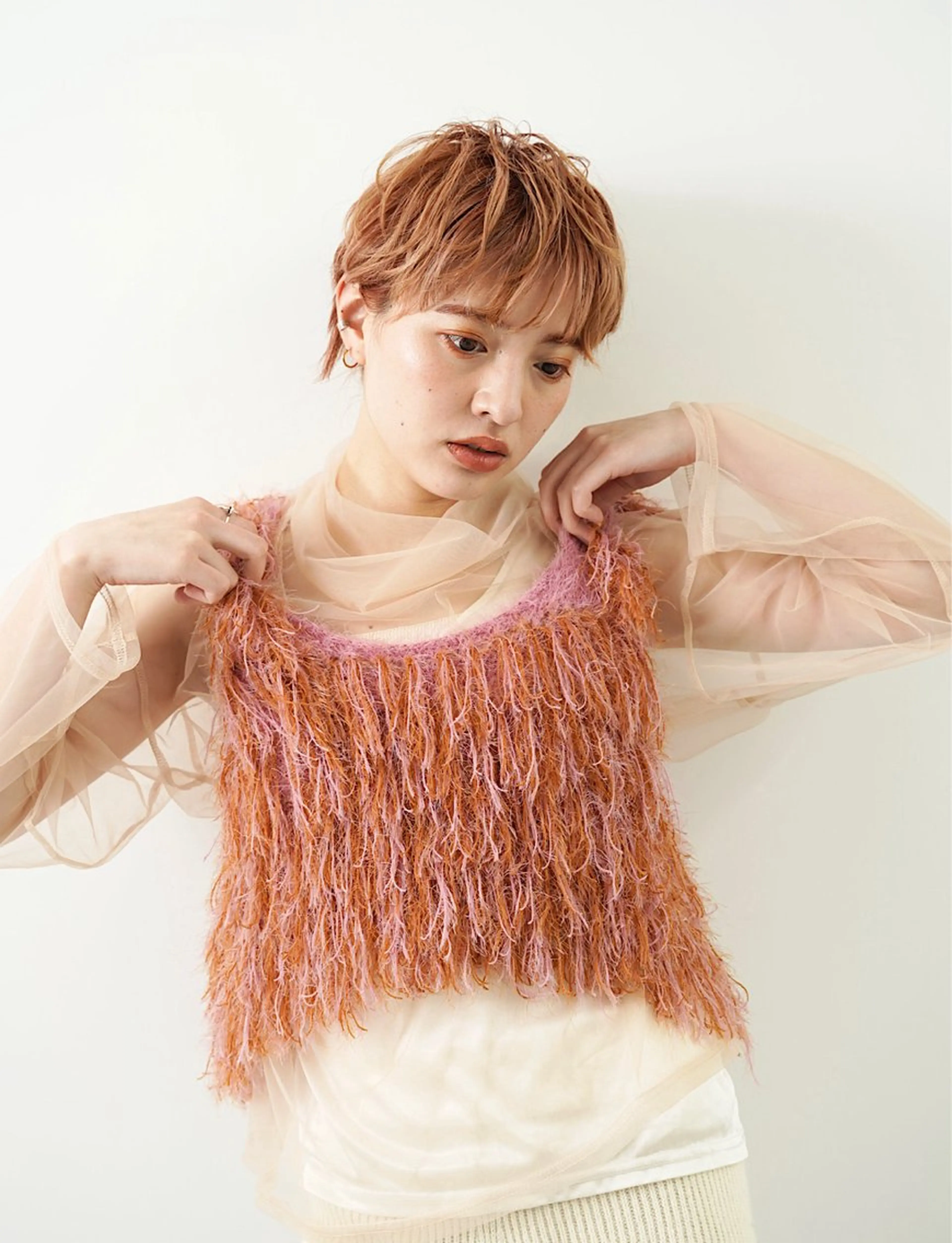 ミディアム カラー カット ヘアカラー hoNua. 栄/透明感カラーのヘアスタイル