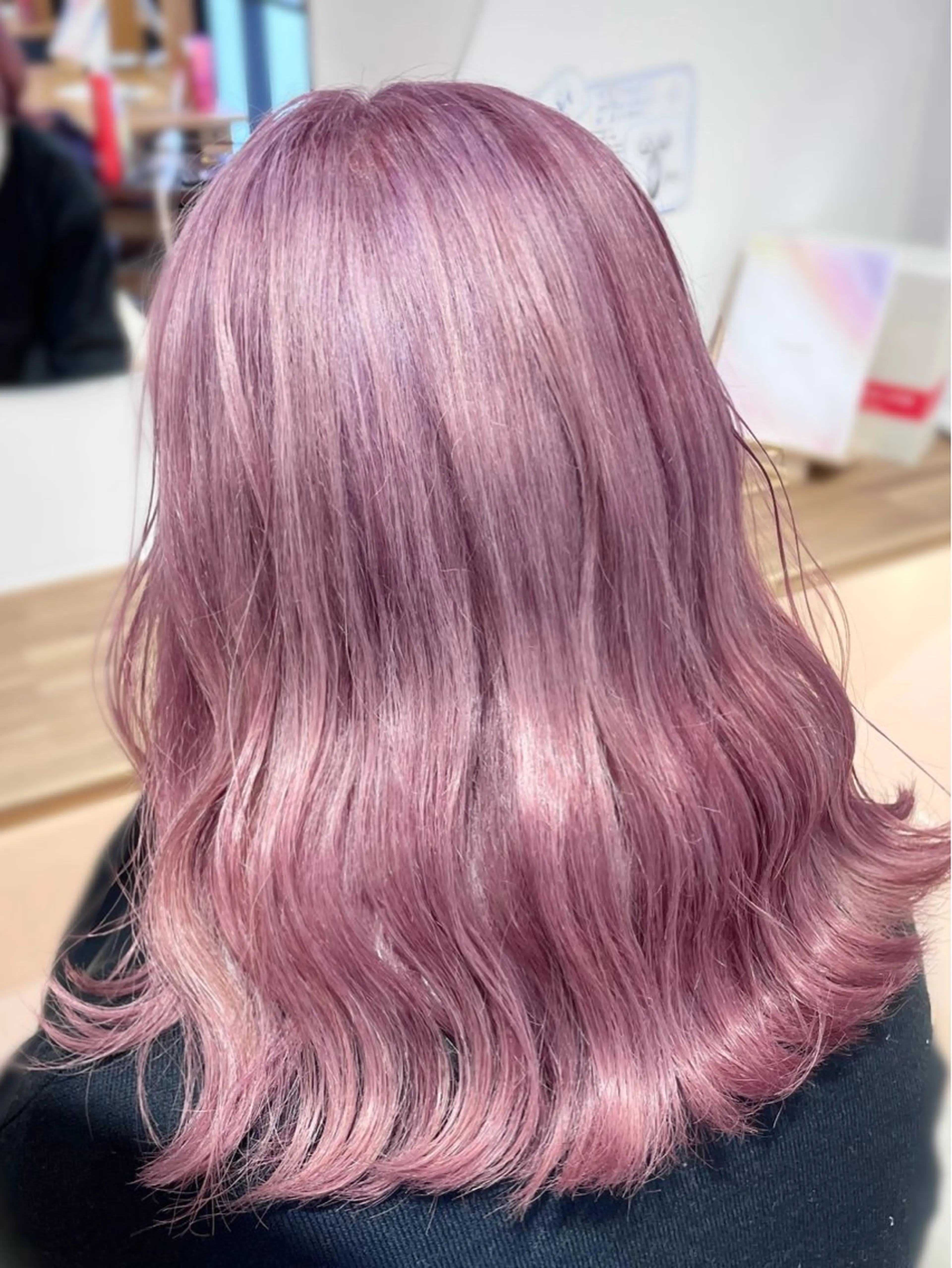 ミディアム ヘアカラー 倉林隆一/艶髪🌸 透明感/髪質改善のヘアスタイル