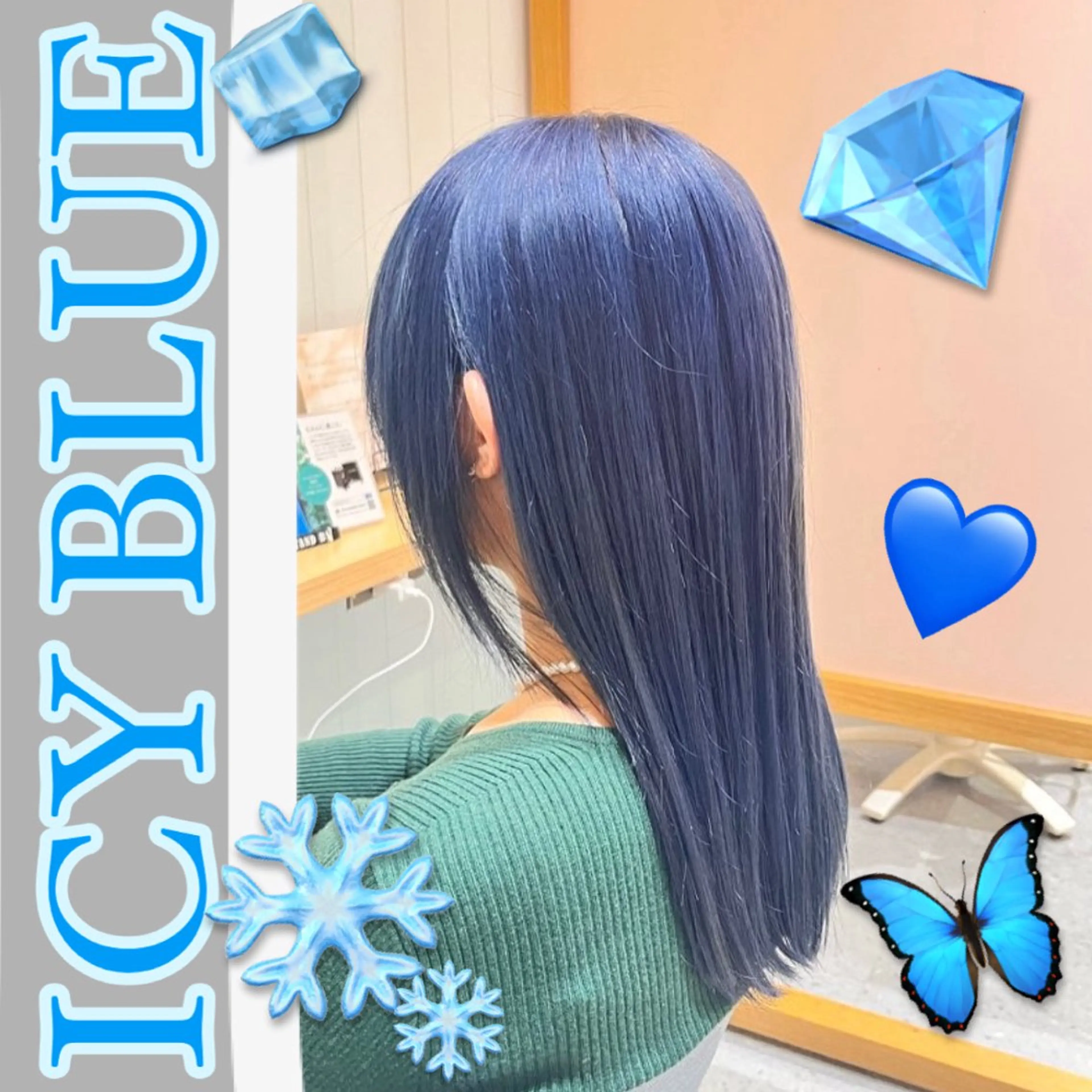 ロング カラー ヘアカラー トリートメント Re:berta所属・エリア唯一🌈ᵕ̈* 派手髪モリヤ🌺のヘアスタイル