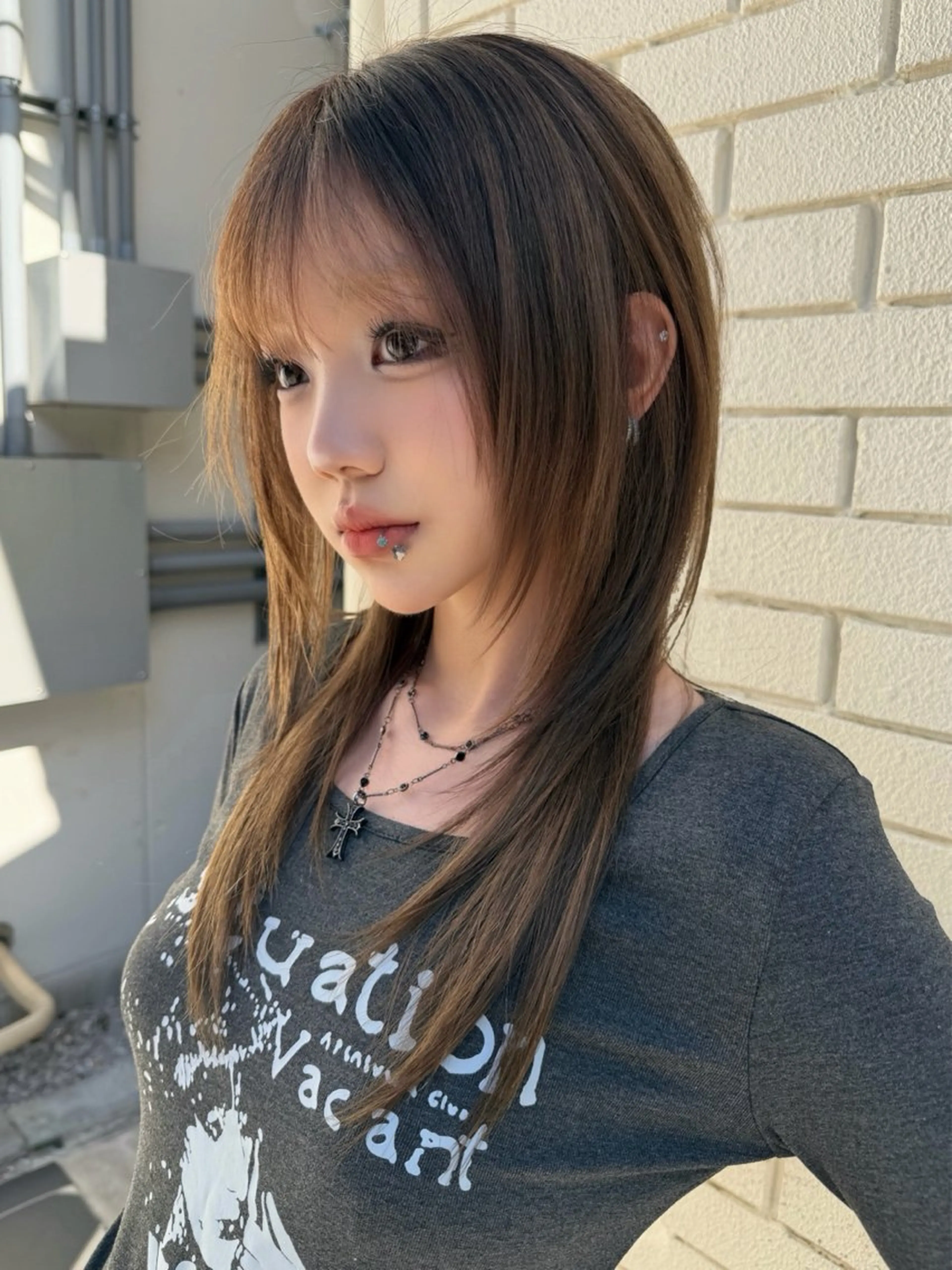 セミロング カット トリートメント RiA/レイヤーカッ ト/ハッシュカットのヘアスタイル