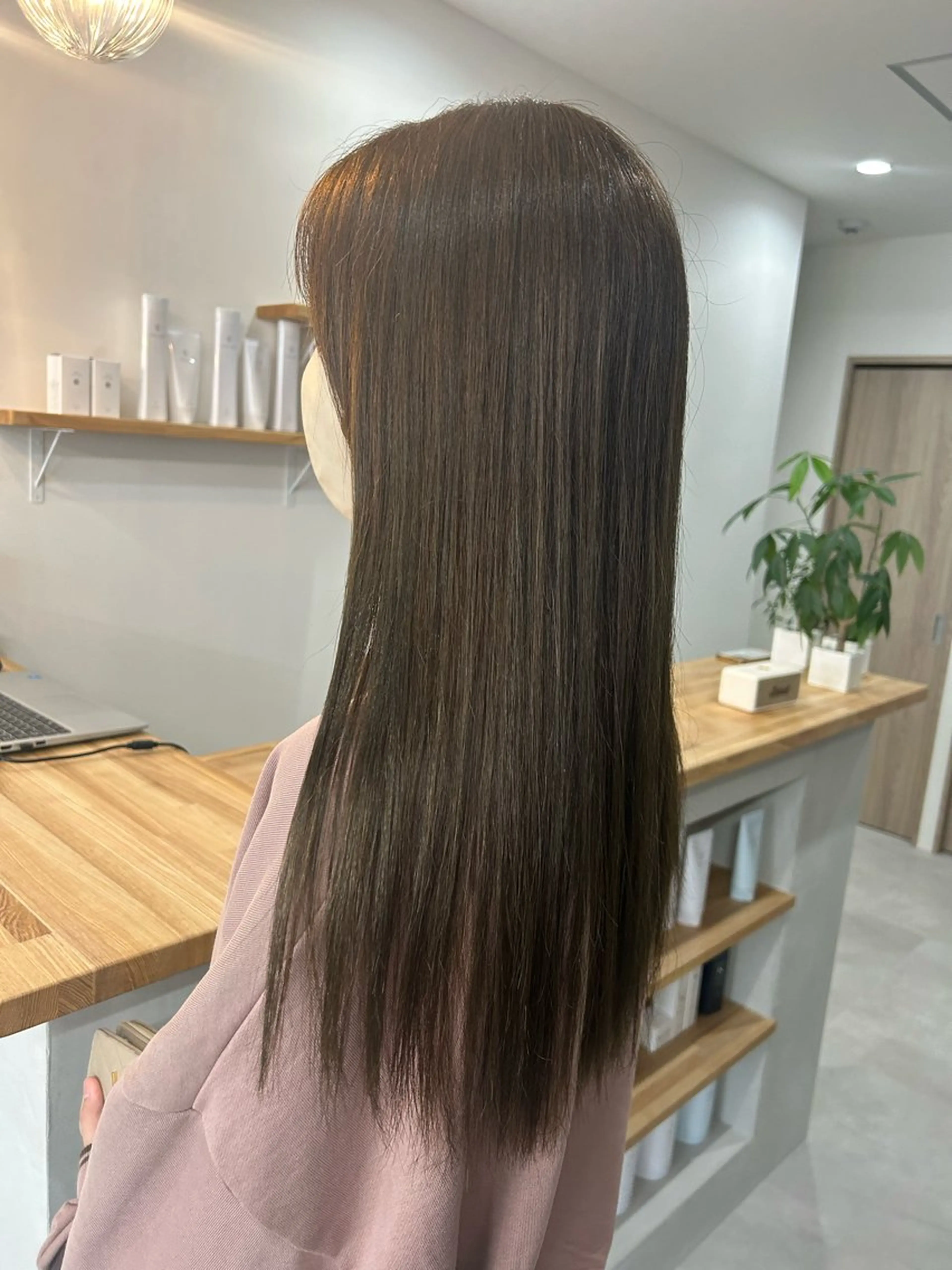 ロング カラー ヘアカラー トリートメント 後藤紗英/髪質改善 /オリーブベージュのヘアスタイル