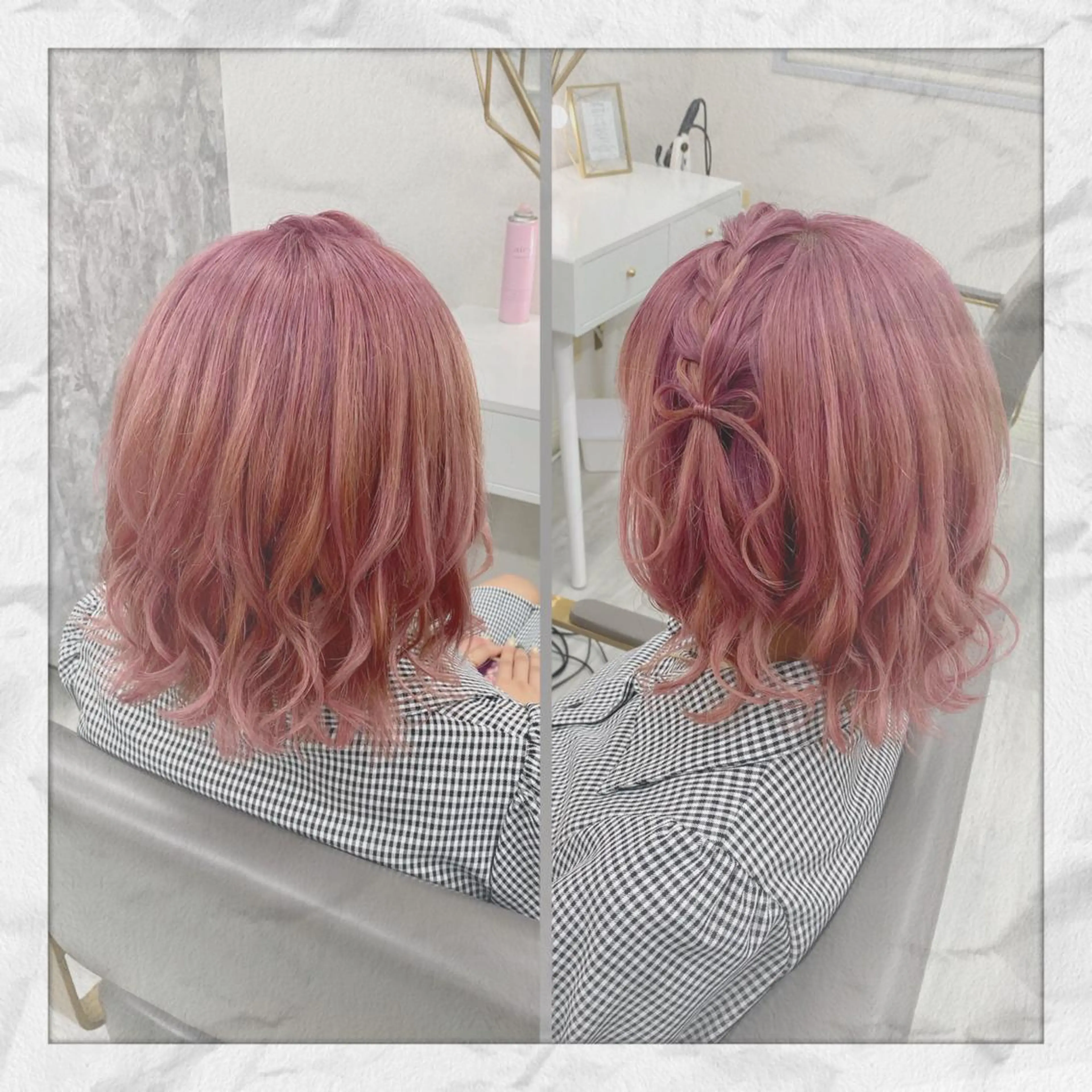 ミディアム ヘアアレンジ ヘアセット ヘアセット/着付け 𓇼 松本 夏美𓇼のヘアスタイル