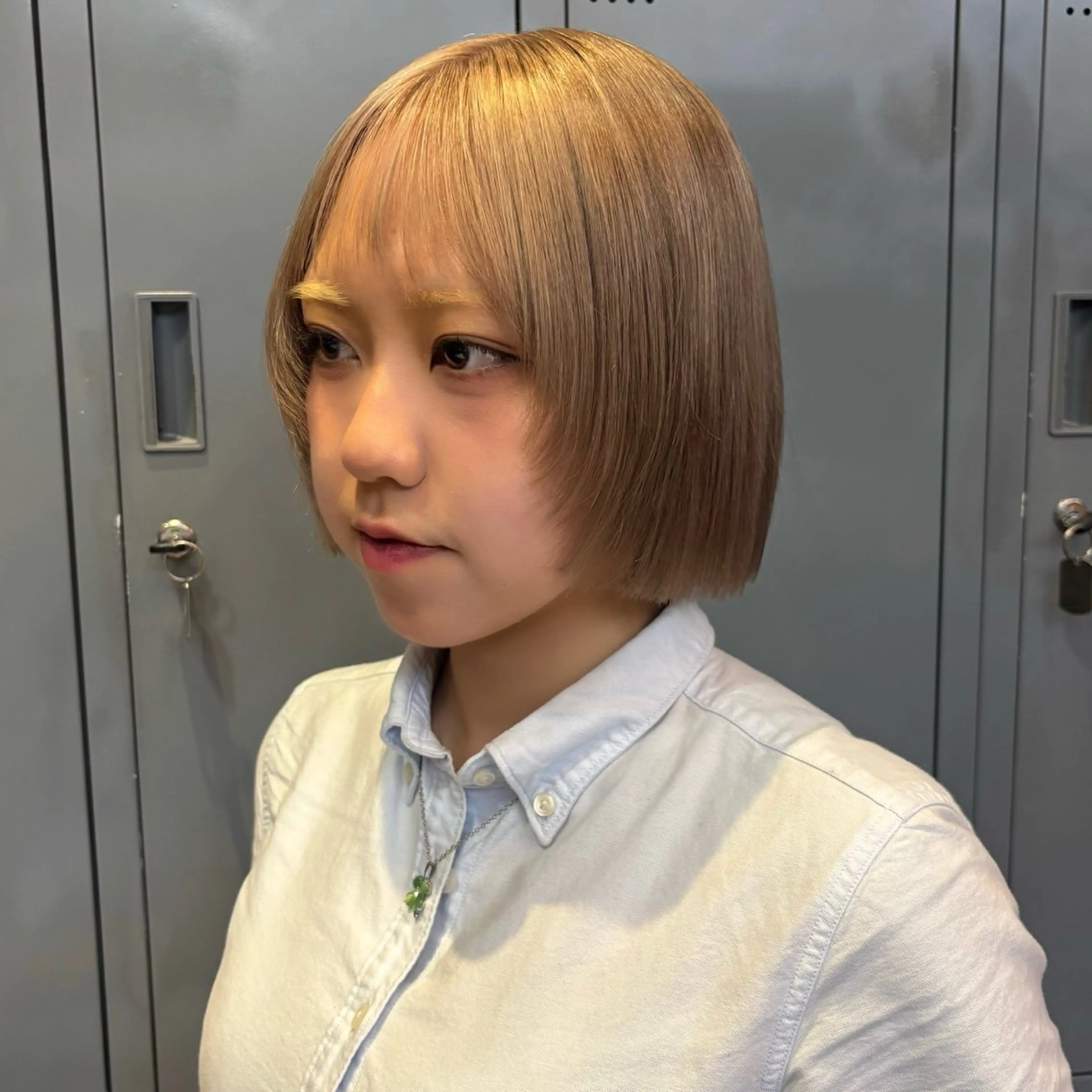 ショート カット ヘアカラー トリートメント ☘️かわいいハイトー ン☘️nonokaのヘアスタイル