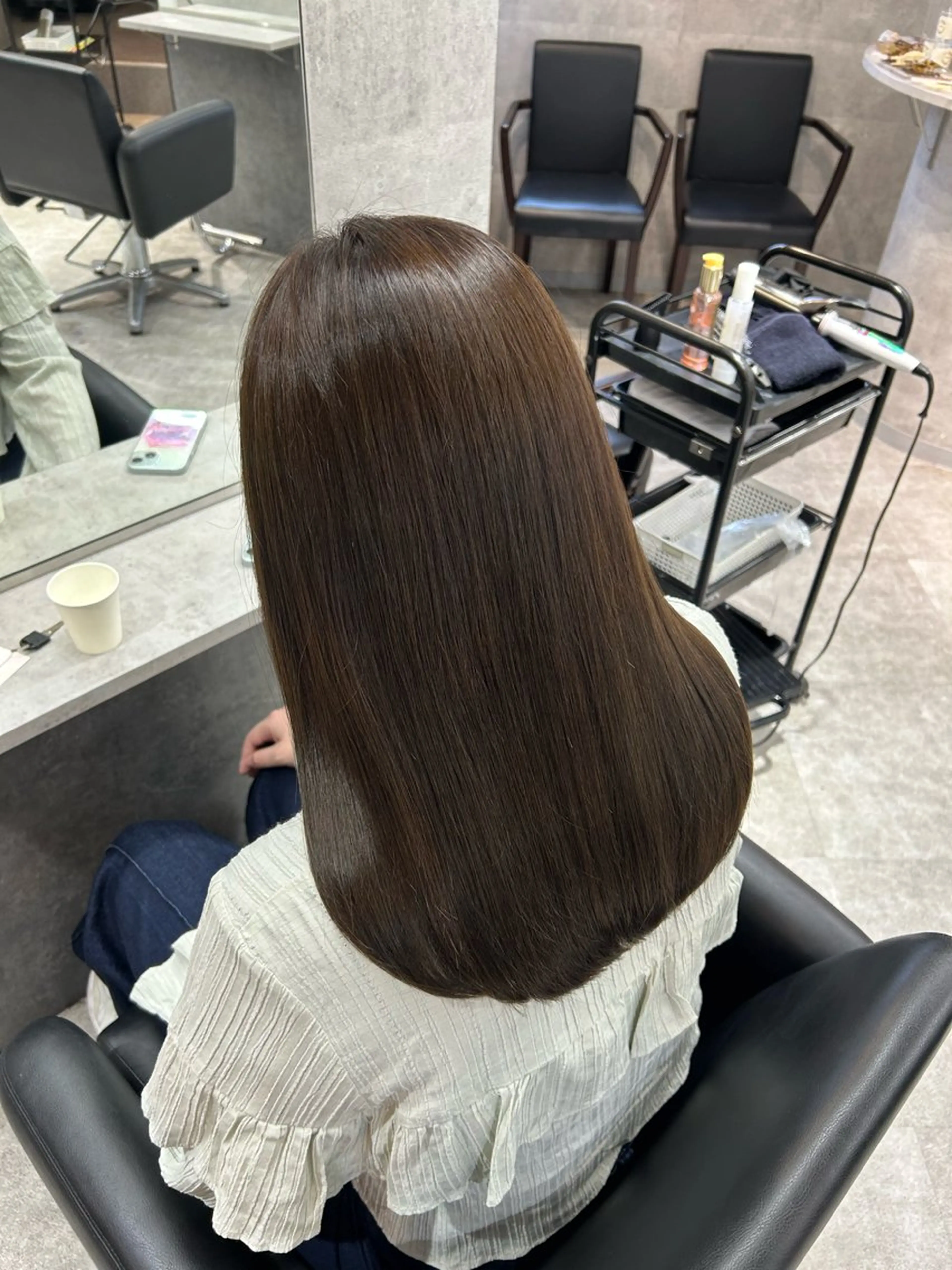 セミロング カラー カット ヘアカラー トリートメント 外国人風ヘア/ 髪質改善/ayacaのヘアスタイル