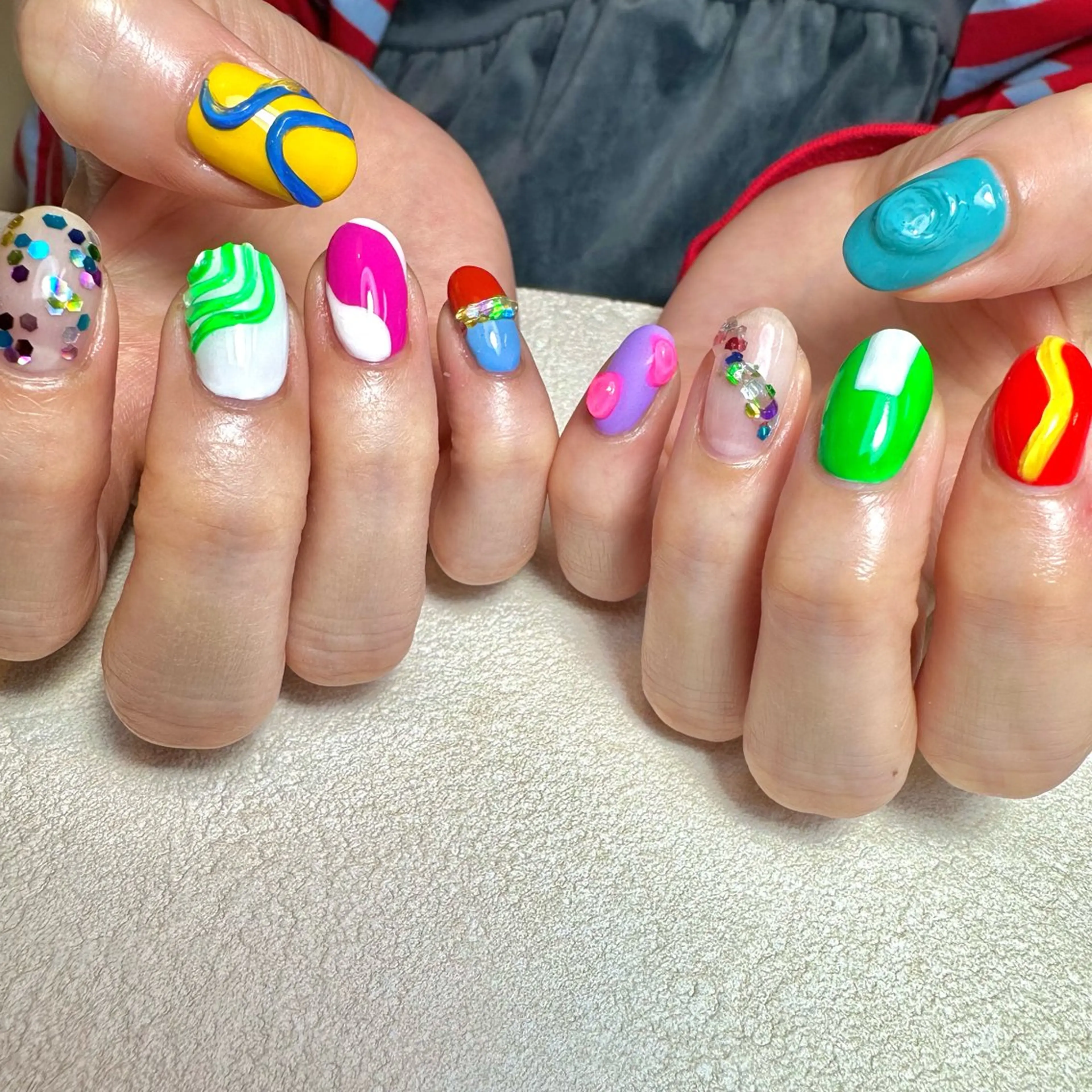 ネイル アートネイル クリアネイル ぷっくりネイル ハンドネイル フットネイル GéRanium Harukaのネイルデザイン