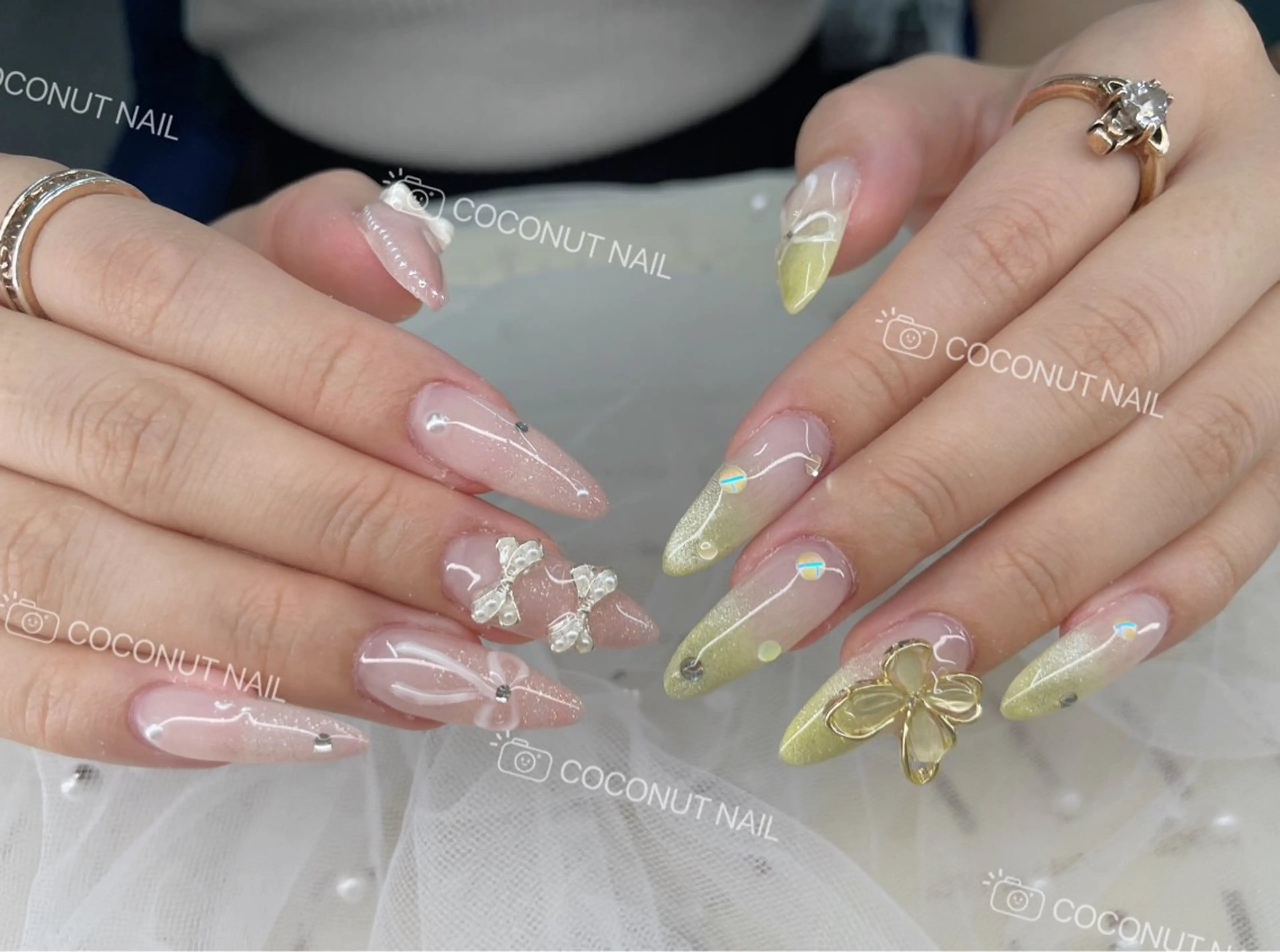 ネイル ハンドネイル 神田 ココナッツのネイルデザイン