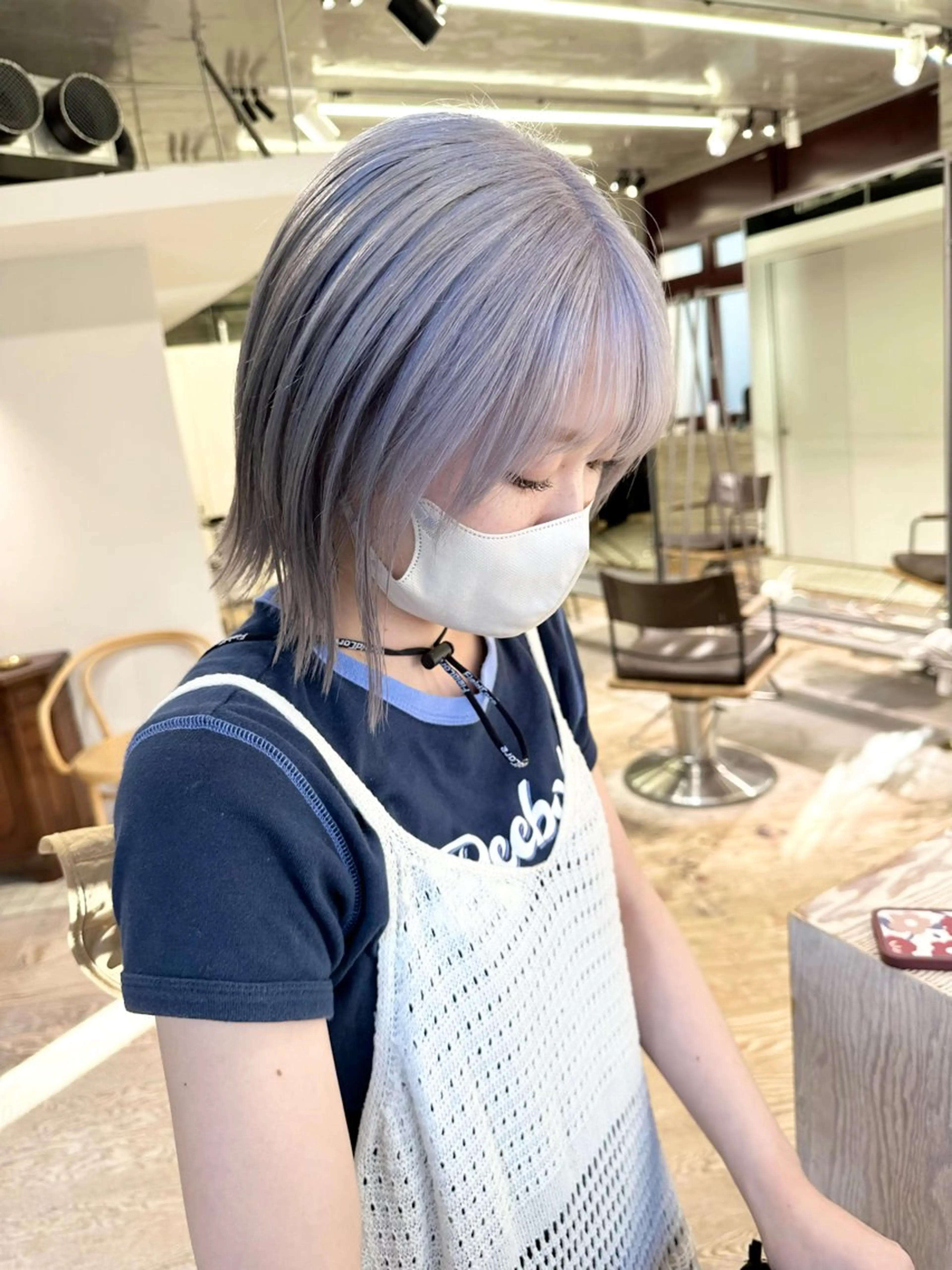 ミディアム カラー ヘアカラー トリートメント kai .のヘアスタイル