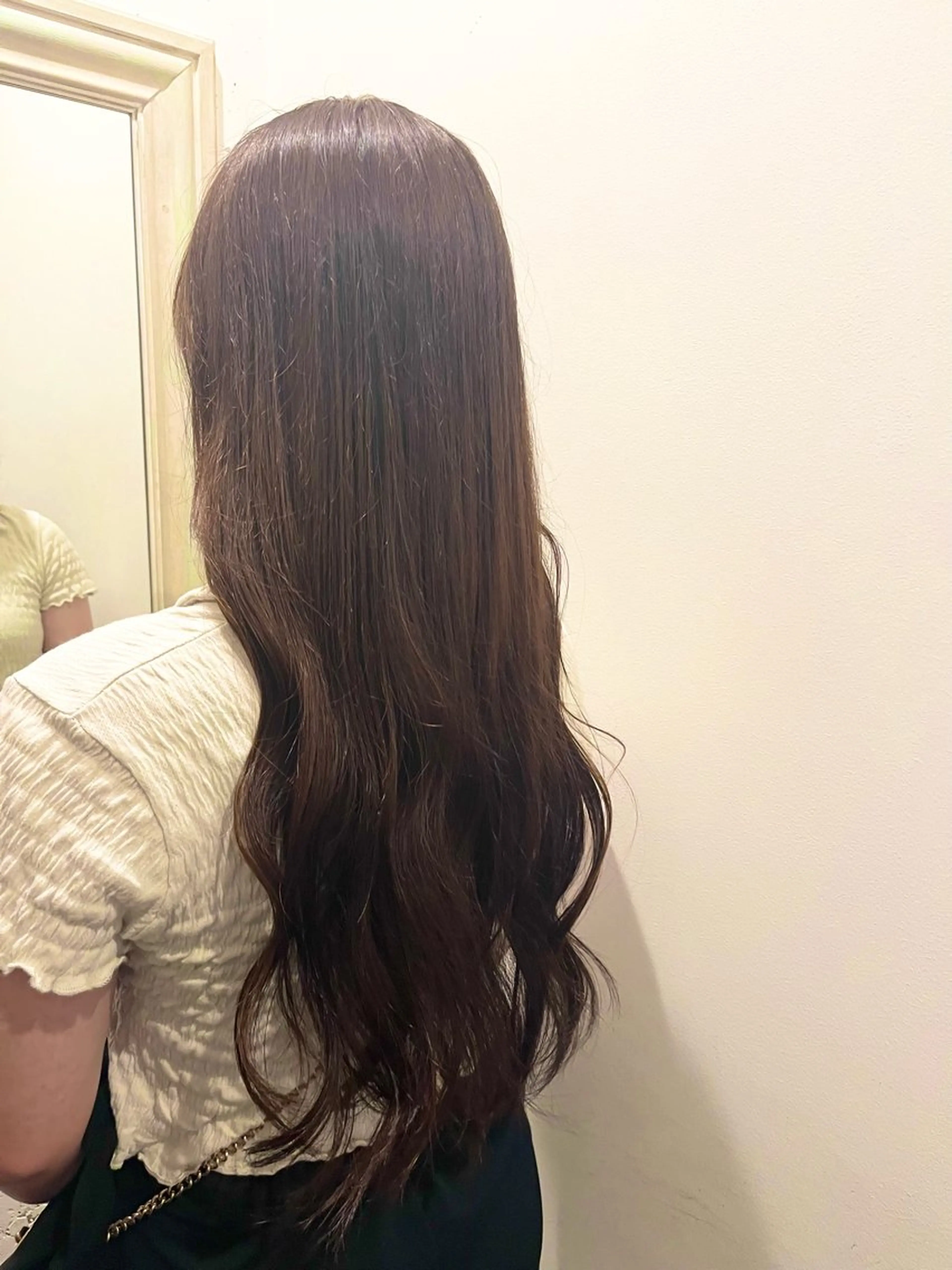 ロング オレンジブラウン 愛瑠奈 erunaのヘアスタイル