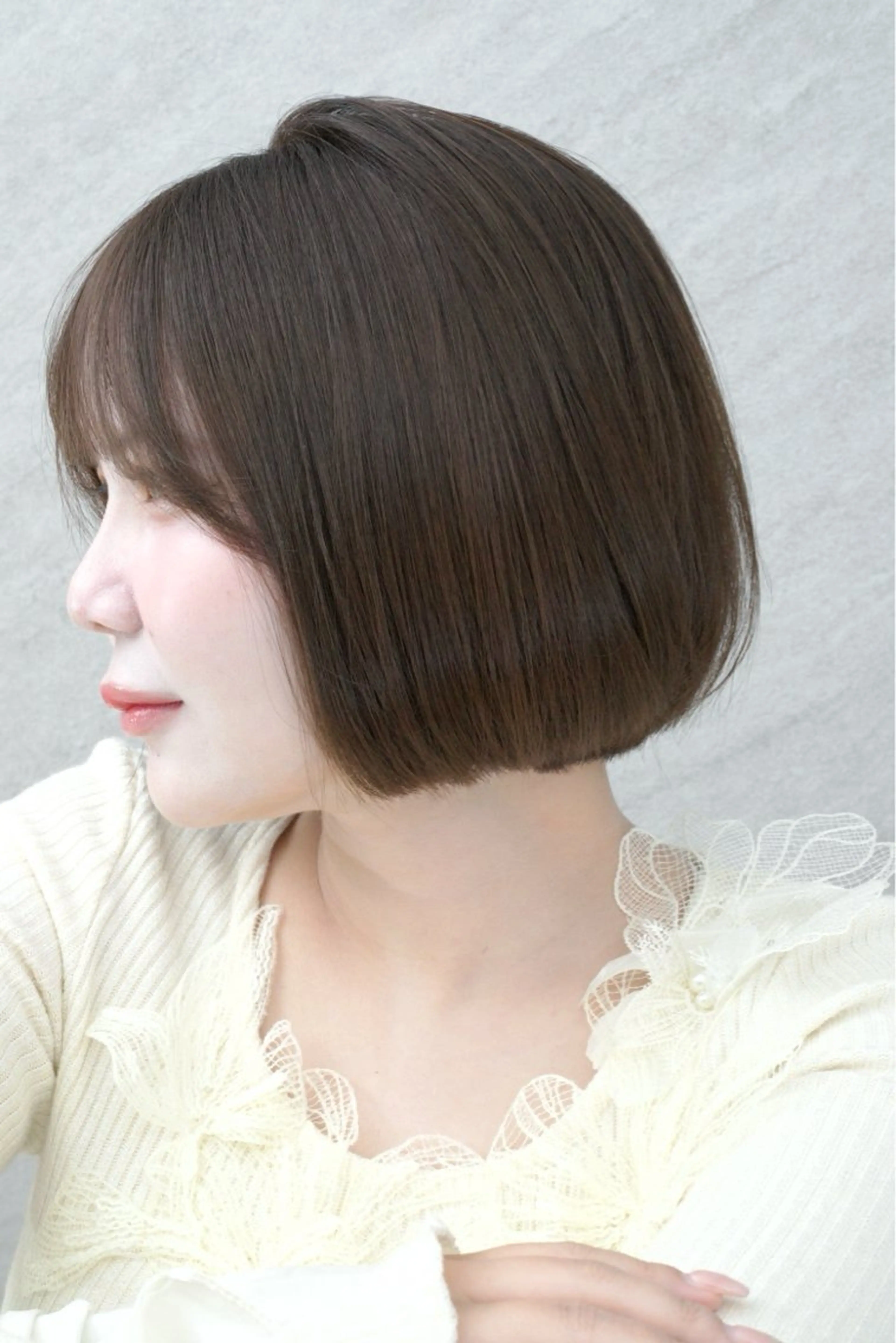 ショート カラー ボブ カット ヘアカラー 安藤 明日翔のヘアスタイル