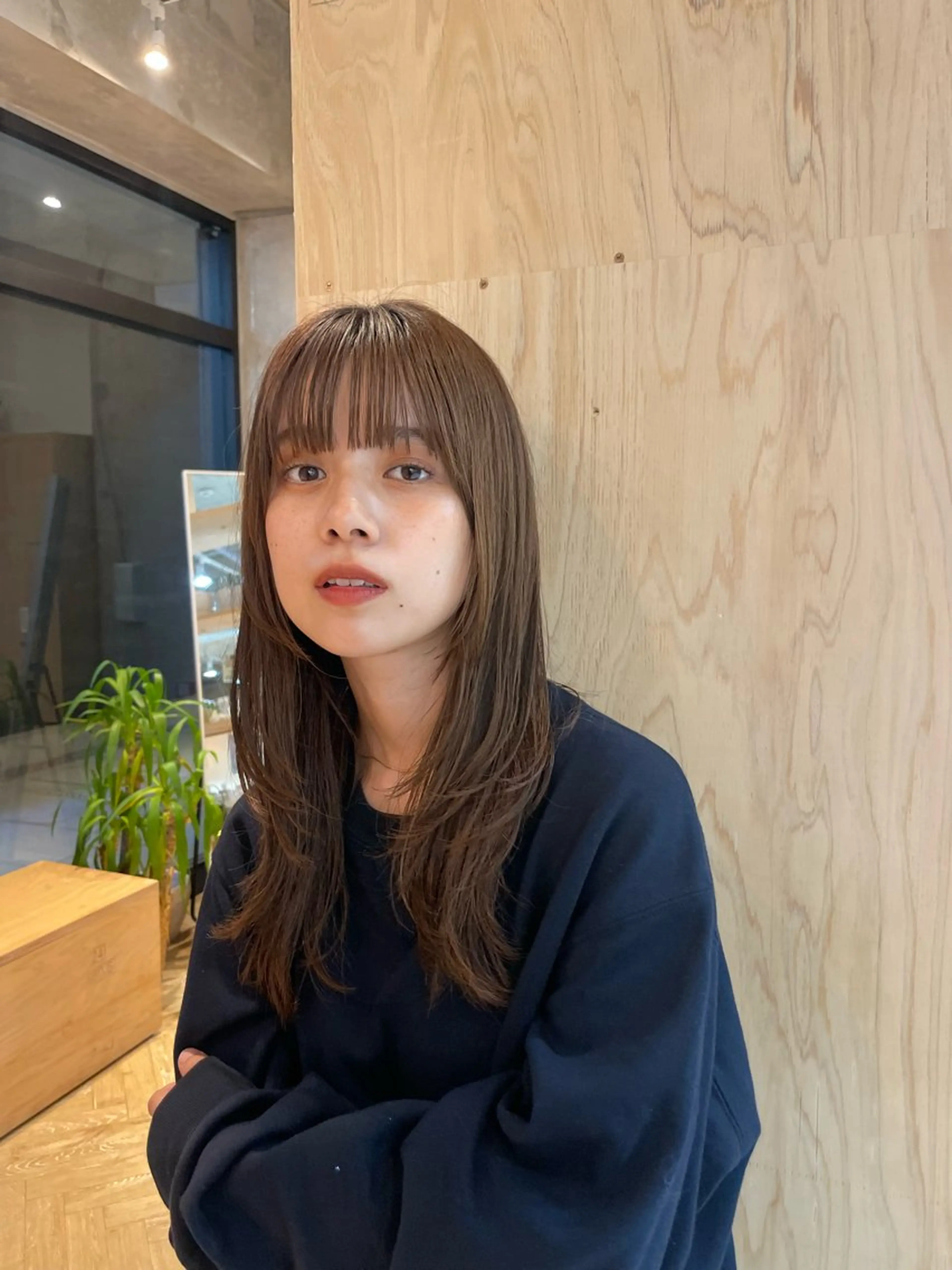 ミディアム トリートメント 似合わせ/透明感 /レイヤー/りほ🤍のヘアスタイル