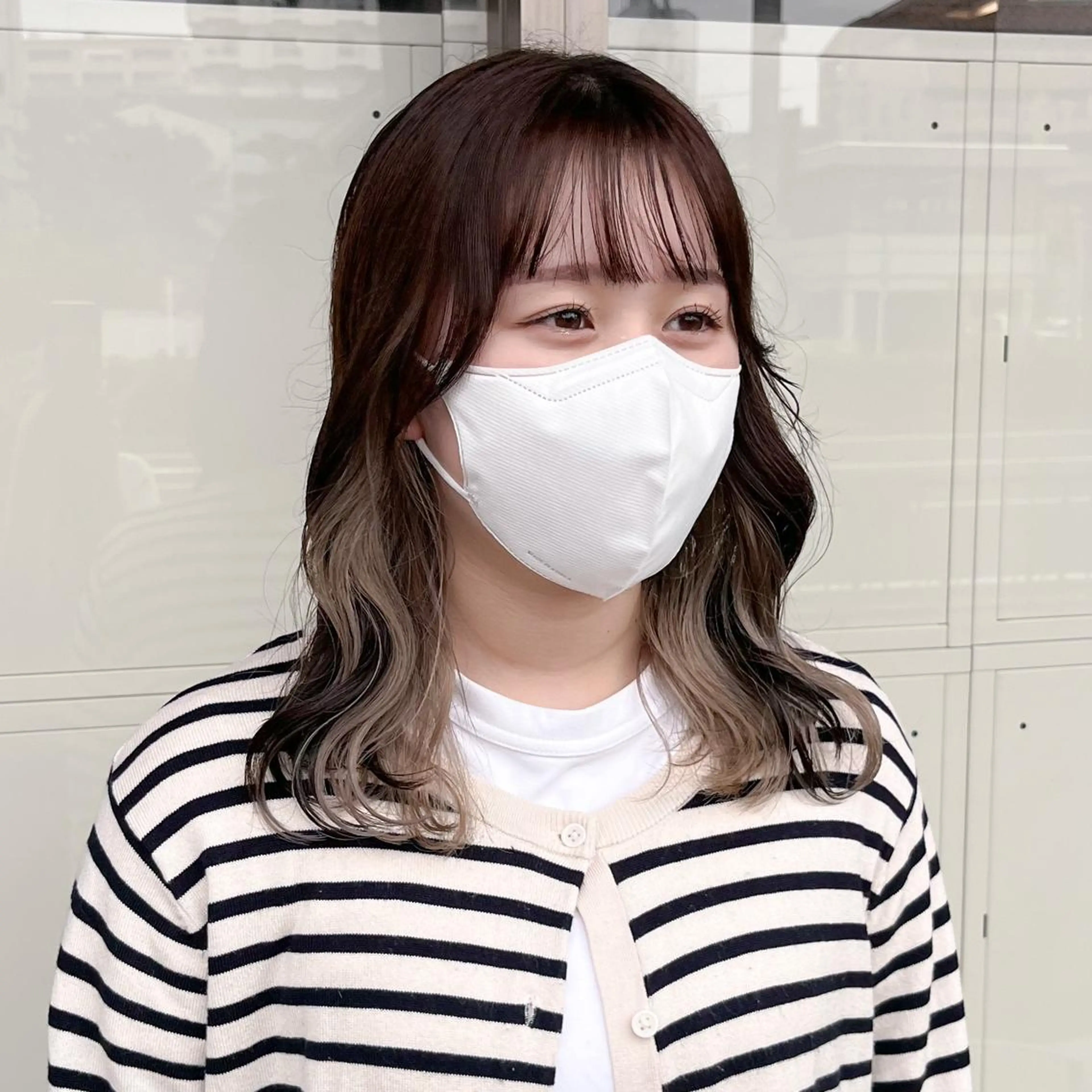 ミディアム カラー あ あのヘアスタイル