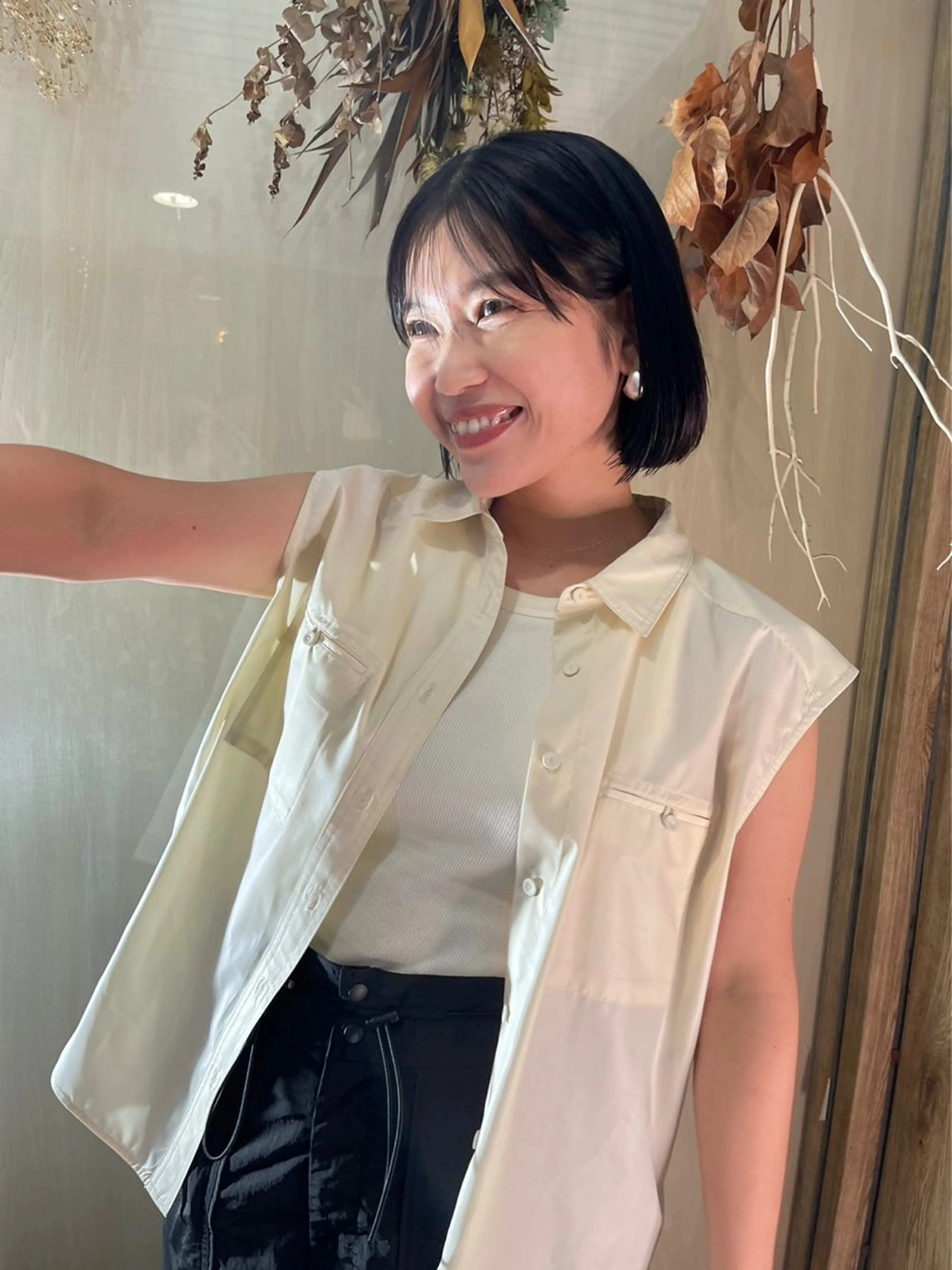 ショート カラー ボブ 似合わせカット カット ヘアカラー トリートメント (h)wim ウィムのヘアスタイル