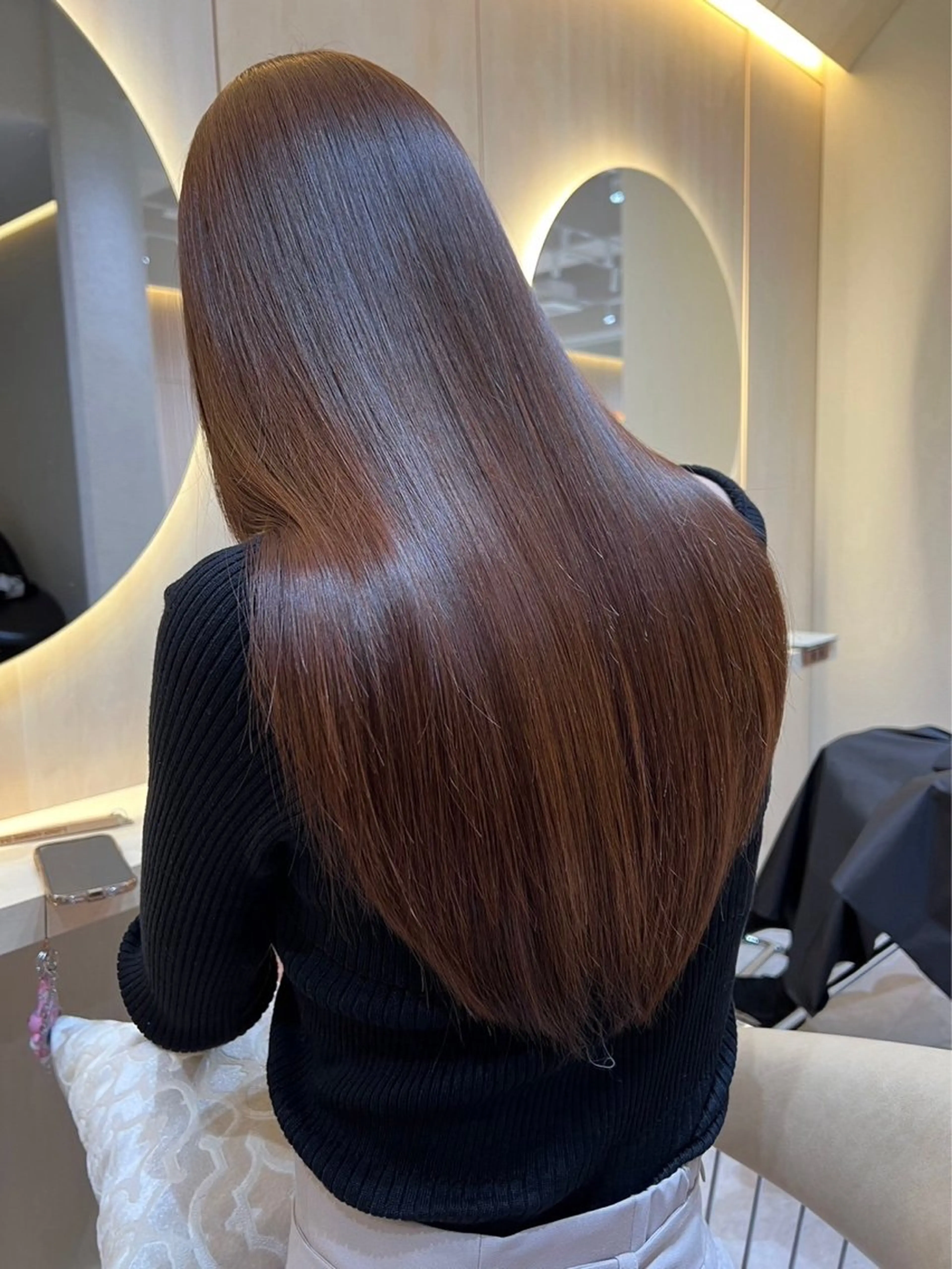 ロング カット ヘアカラー 縮毛矯正 トリートメント 🩵縮毛矯正・ボブ 岩原朋也🩵のヘアスタイル