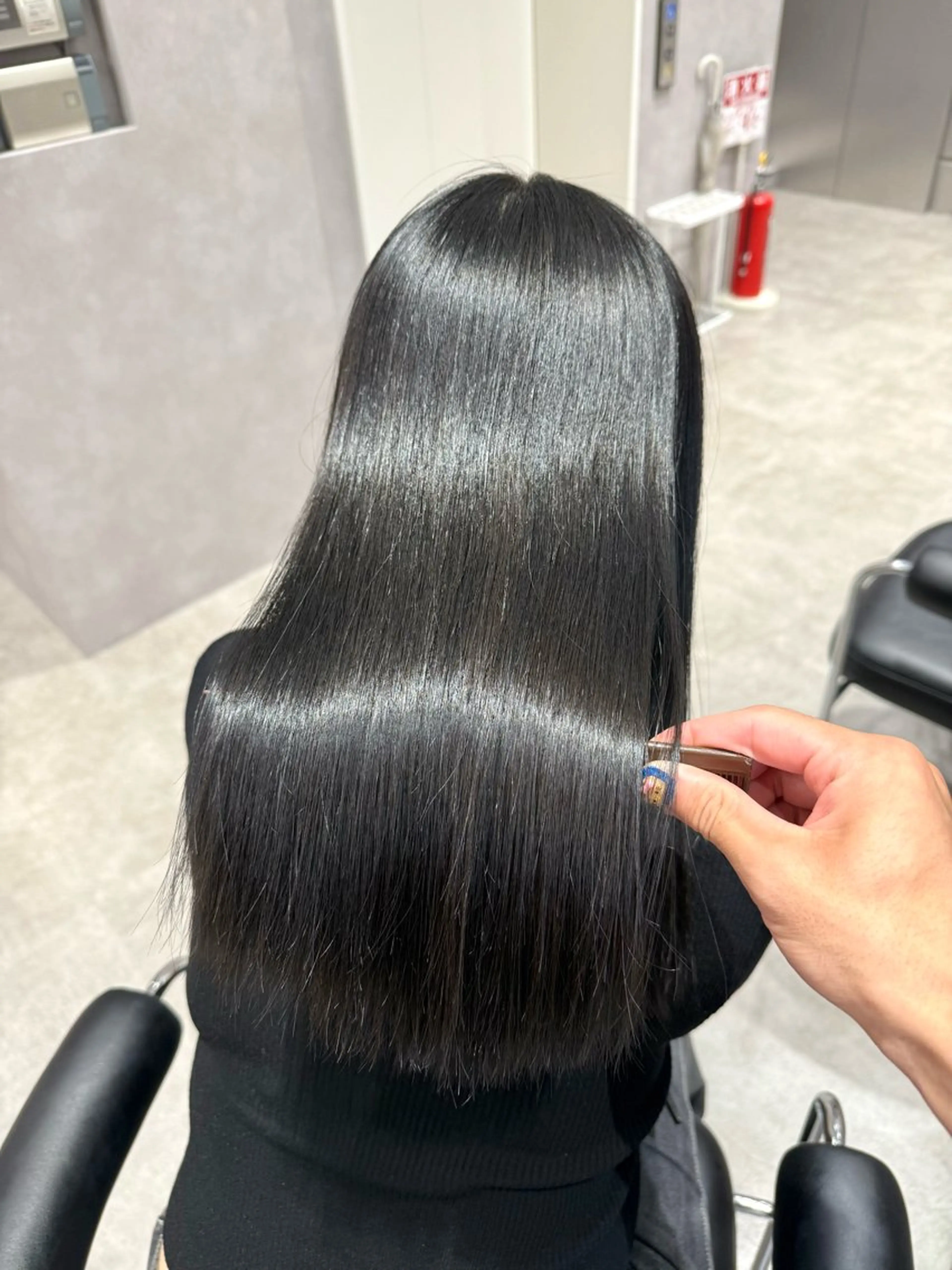 ロング カラー パーマ ヘアアレンジ 髪質改善 縮毛矯正 トリートメント ストレートパーマ カット 縮毛矯正 トリートメント salowin新宿East3階所属・艶美髪/髪質改善 /縮毛矯正/木元渓太のヘアスタイル