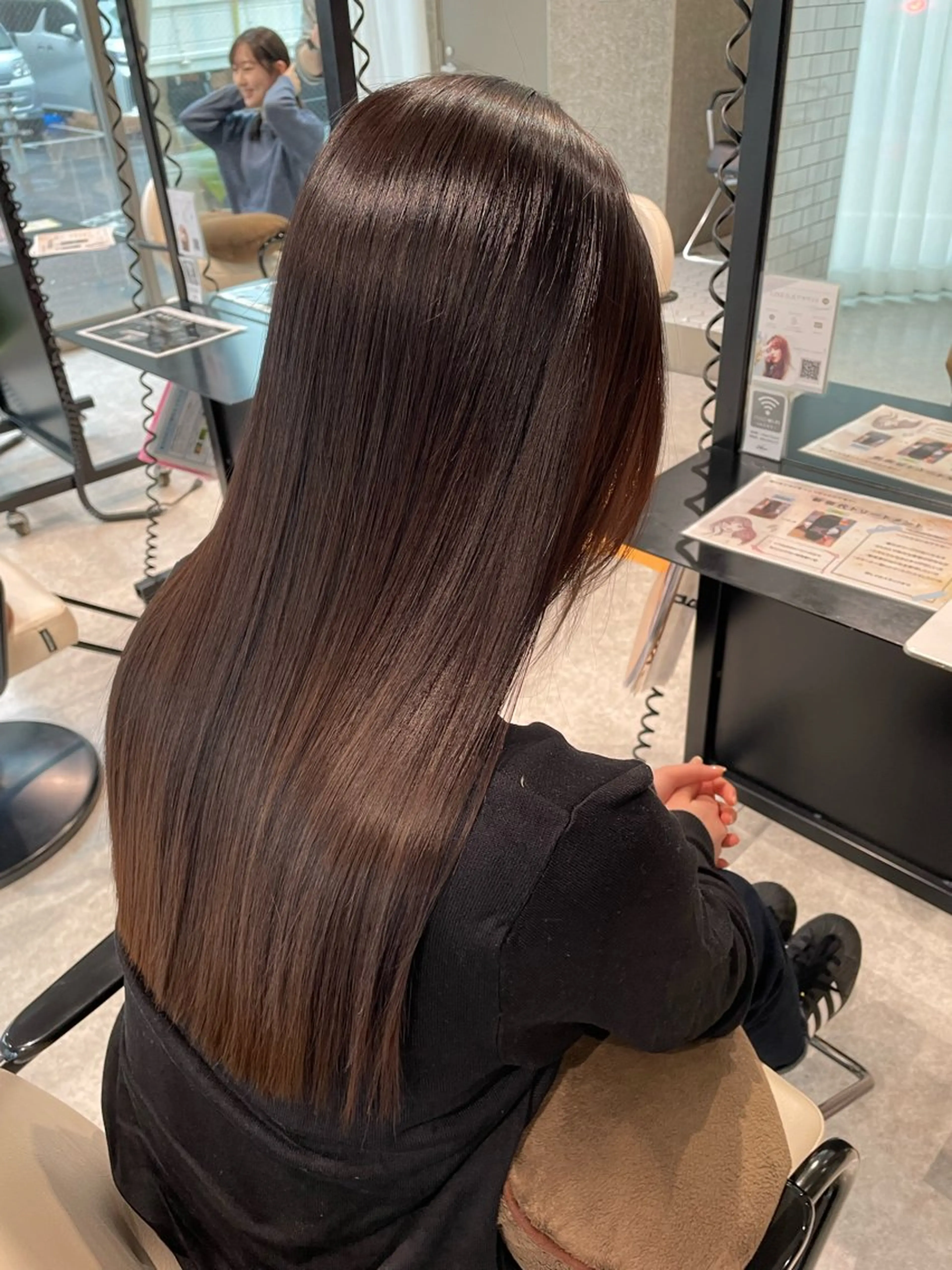 ロング 縮毛矯正 ボブ/ショートボブ/ 岡山駅/別曽遥也のヘアスタイル