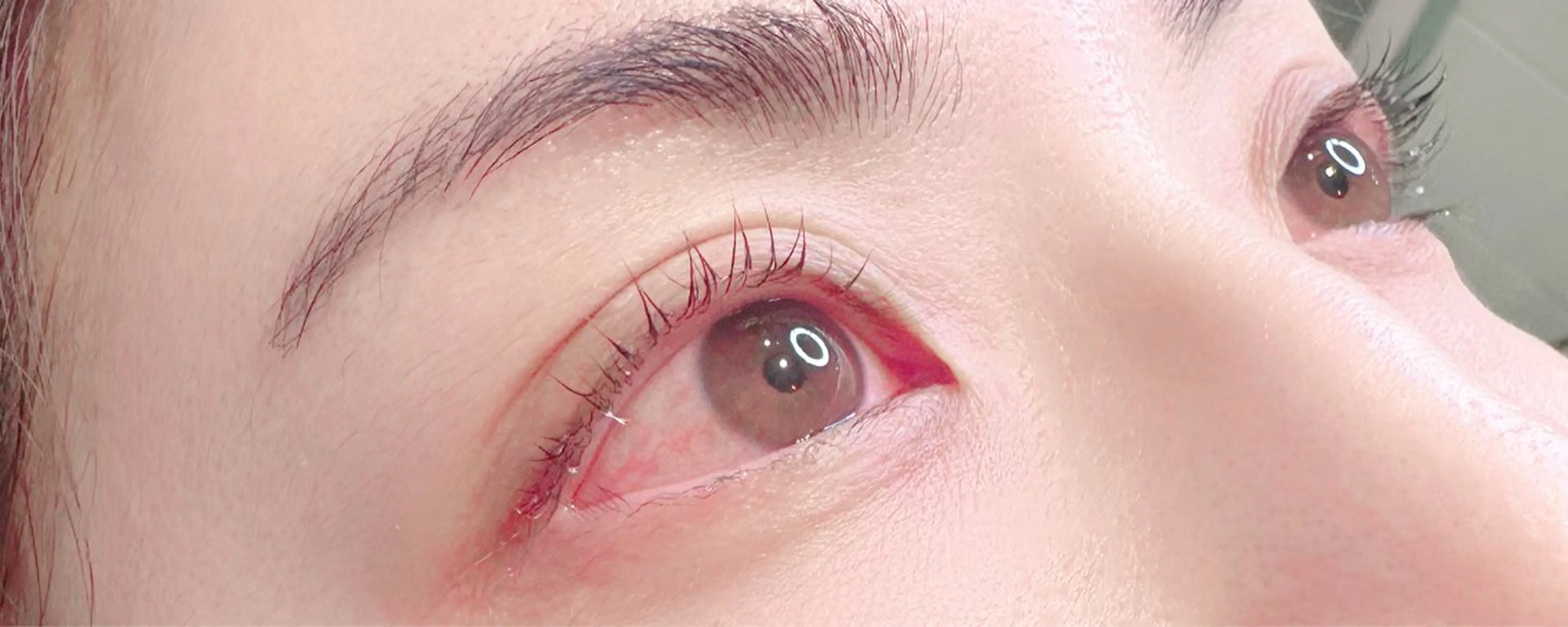 韓国風マスカラパーマの写真