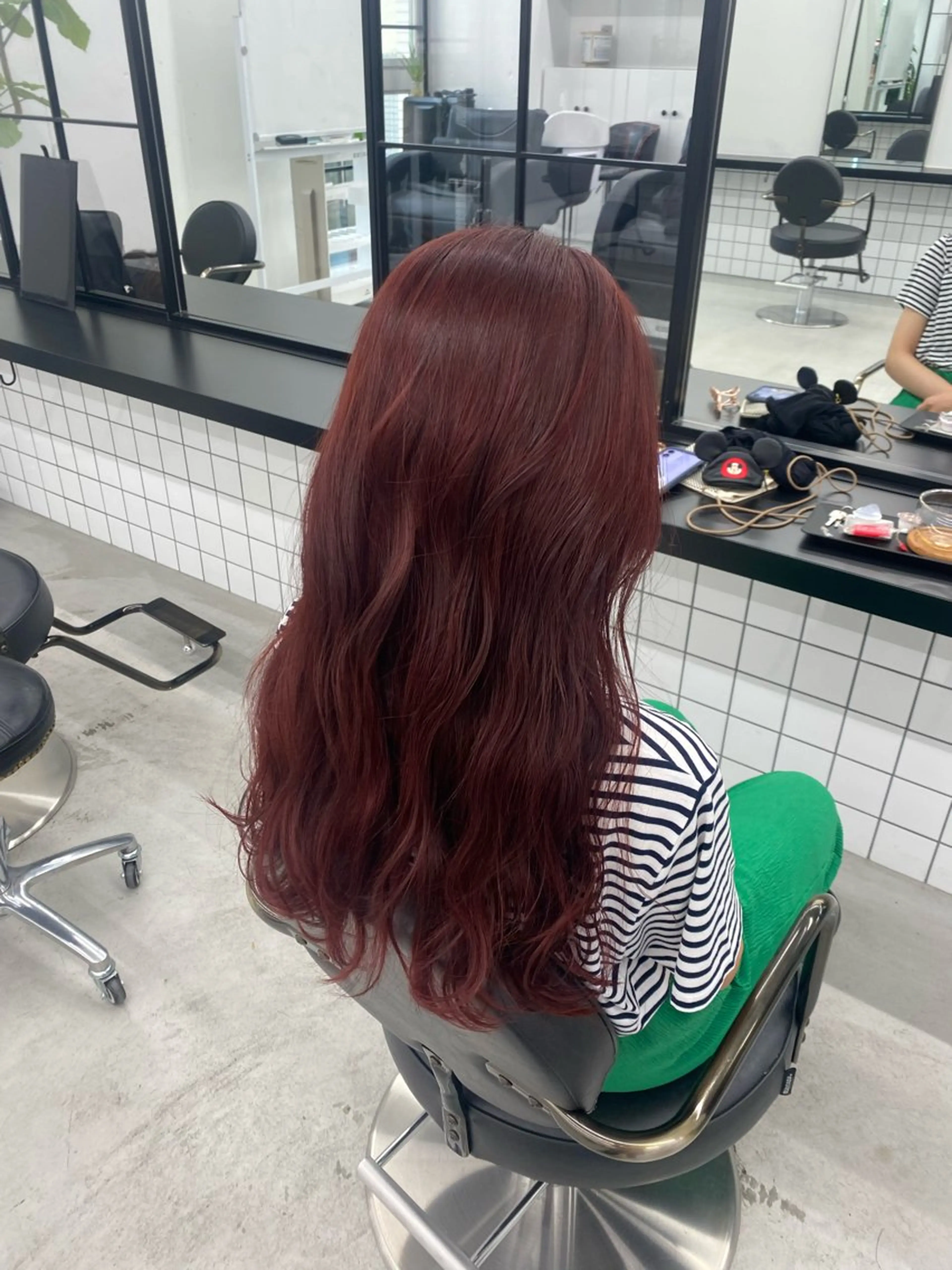 ロング カラー ヘアアレンジ ブラウンカラー レッドカラー レッドブラウン 夕羽夢🍓矢場/ 透明感カラーのヘアスタイル