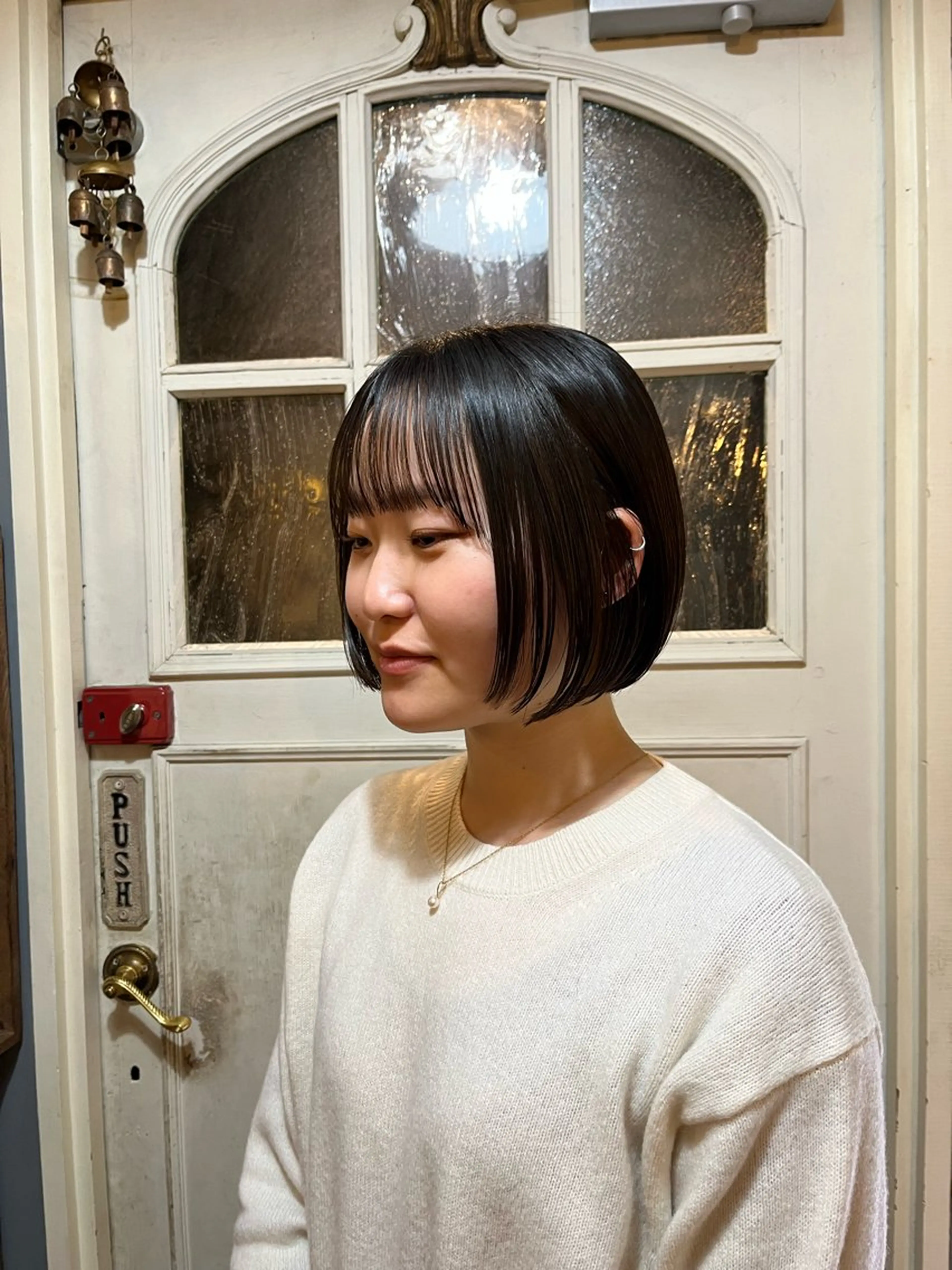 ショート ボブ 顔周りカット レイヤーカット ショートヘア 🌱洒落てるパーマ 🌱ショート/緒方椋のヘアスタイル