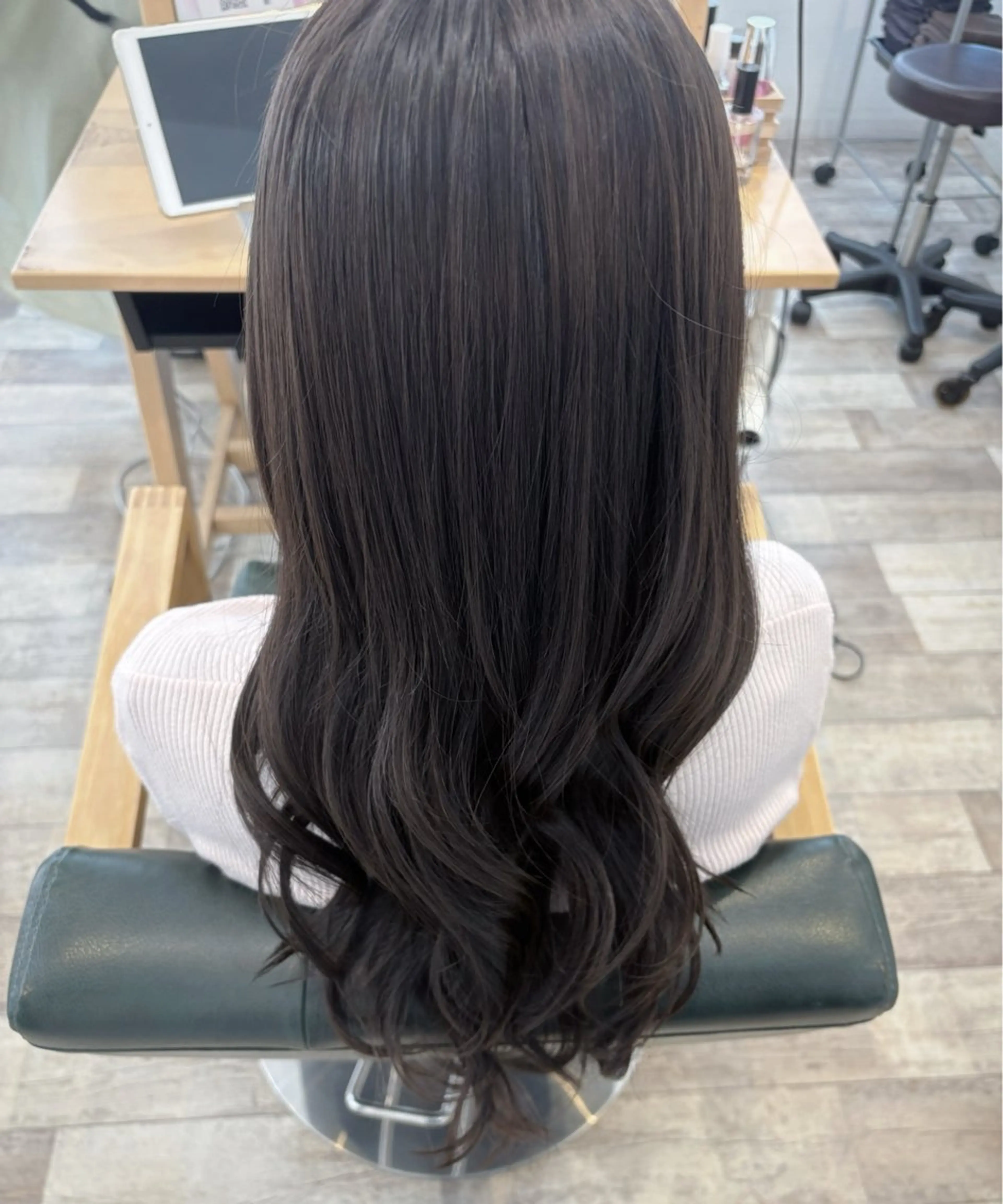 カラー 透明感カラー ヘアカラー トリートメント うる艶カラー/韓国風 折戸光希のヘアスタイル