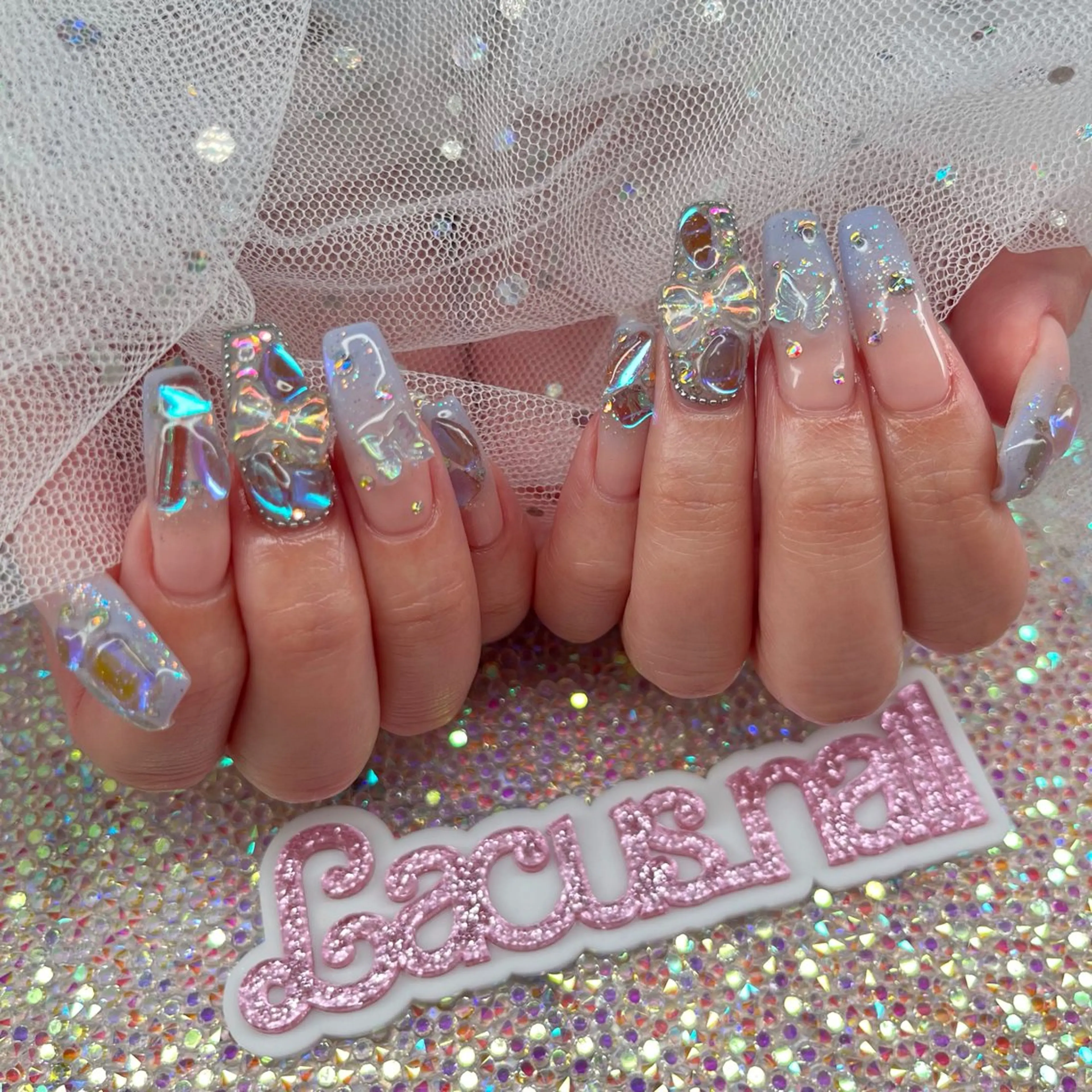 ネイル アートネイル スカルプネイル Nail Salon Lacusのネイルデザイン