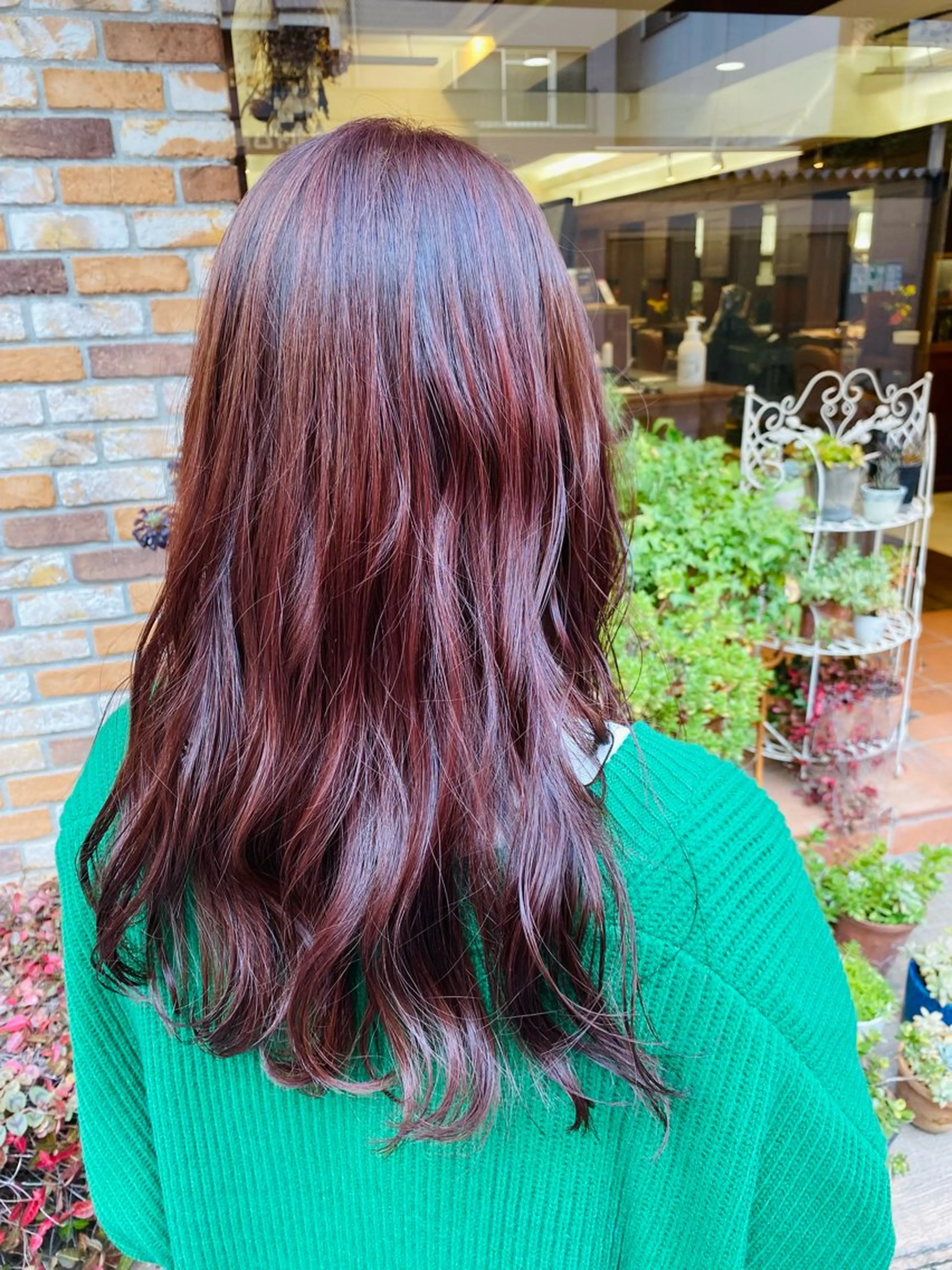 ロング カラー 長谷川 礼子のヘアスタイル