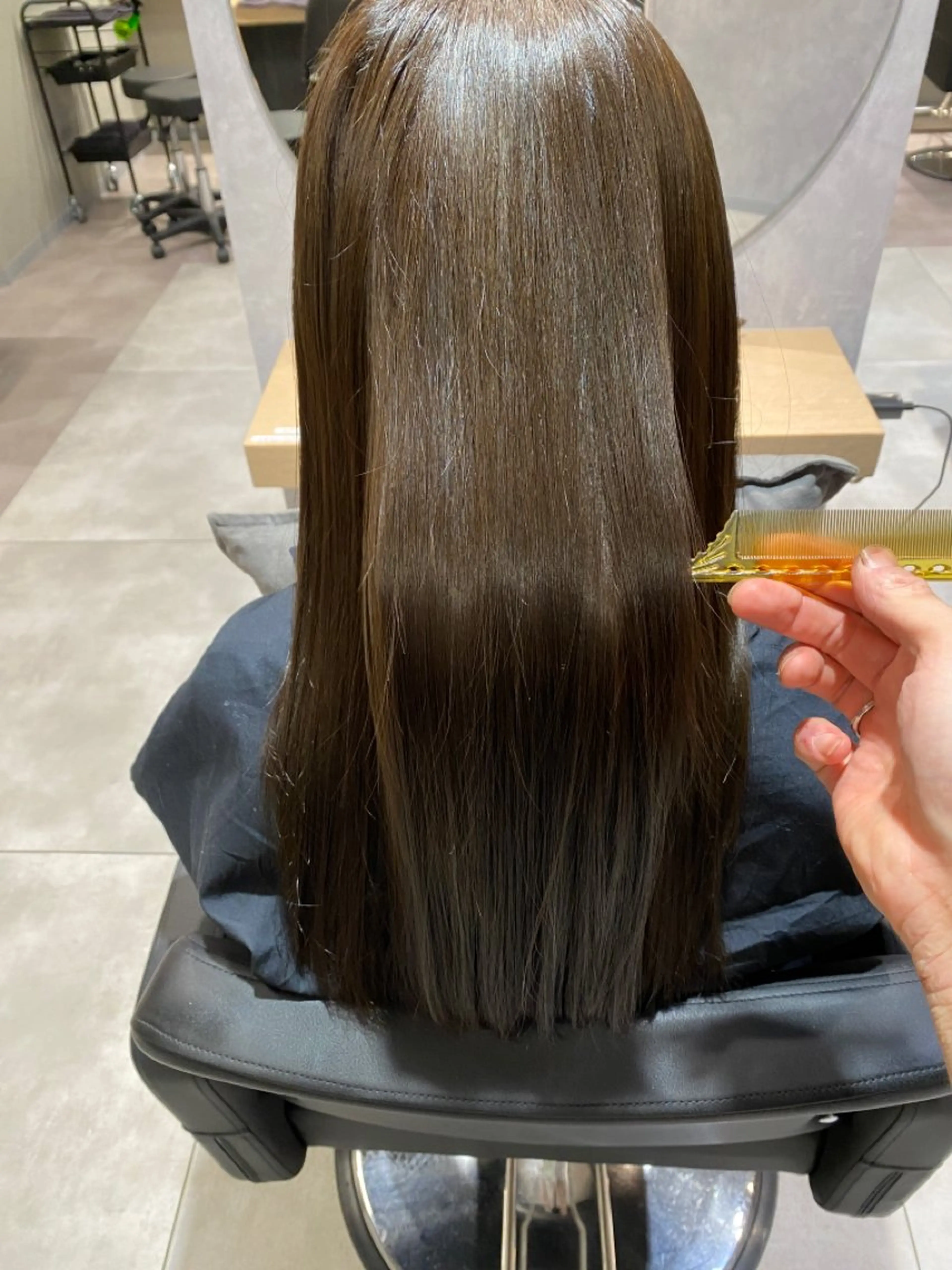 セミロング カット 縮毛矯正 恵比寿/艶髪/ 髪質改善特化/フミヤのヘアスタイル