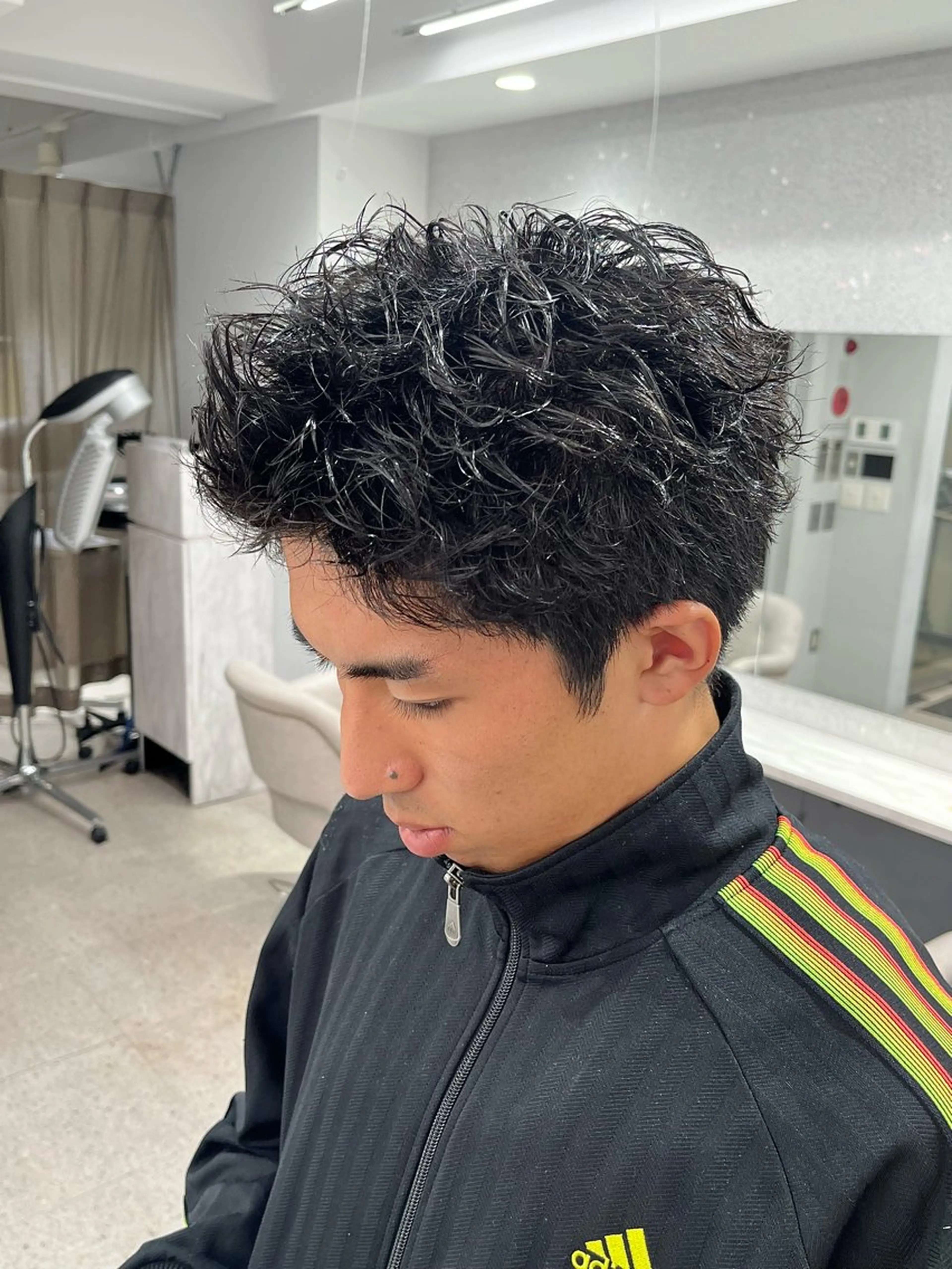 パーマ メンズ メンズパーマ スパイキーショート カット パーマ 🍐シャドウパーマ メンズ特化/守岡🍐のヘアスタイル