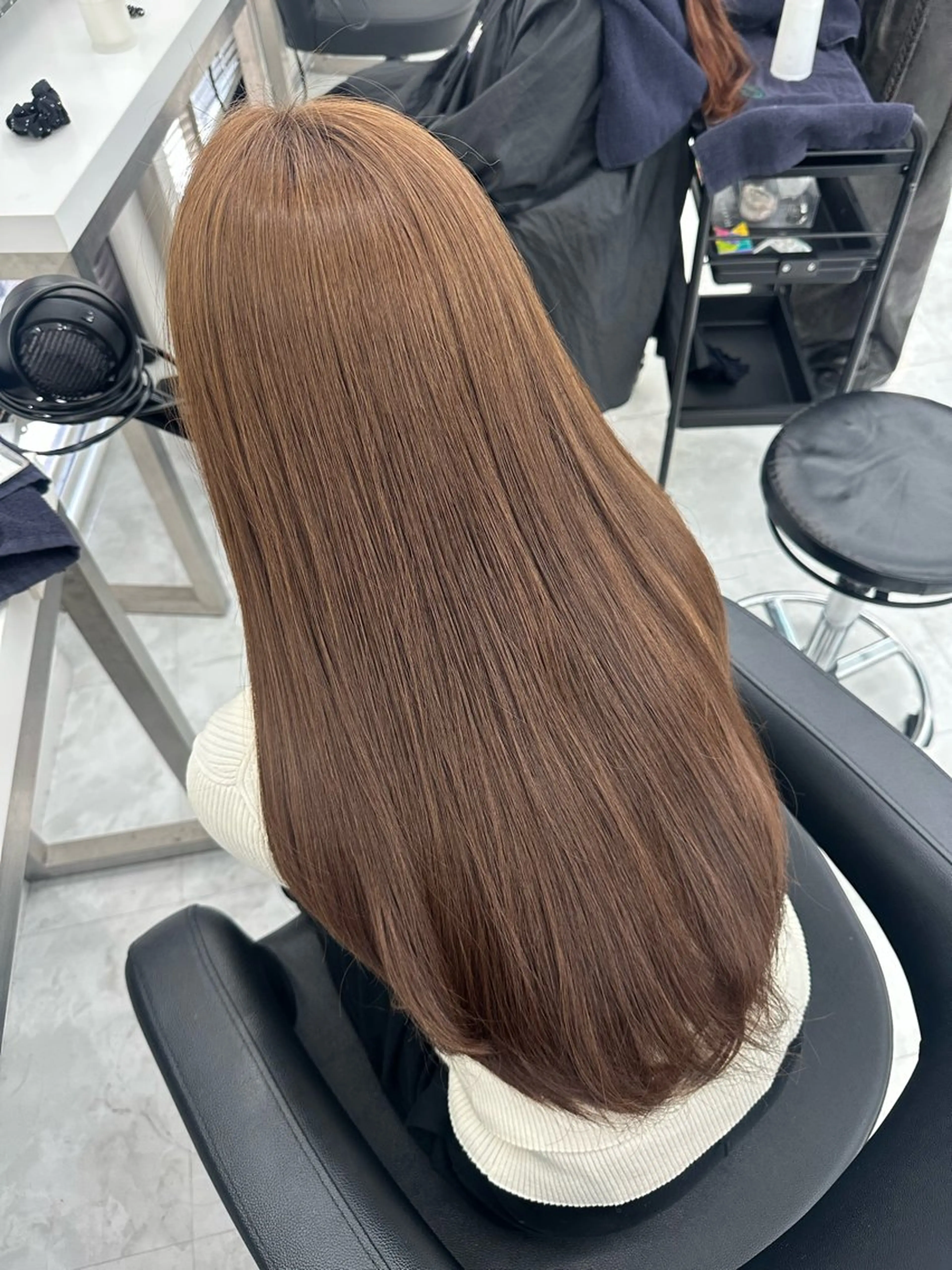 ロング ヘアカラー トリートメント ヘッドスパ ヘアセット rio🧚🏻‍♀️ 暖色/グレージュのヘアスタイル