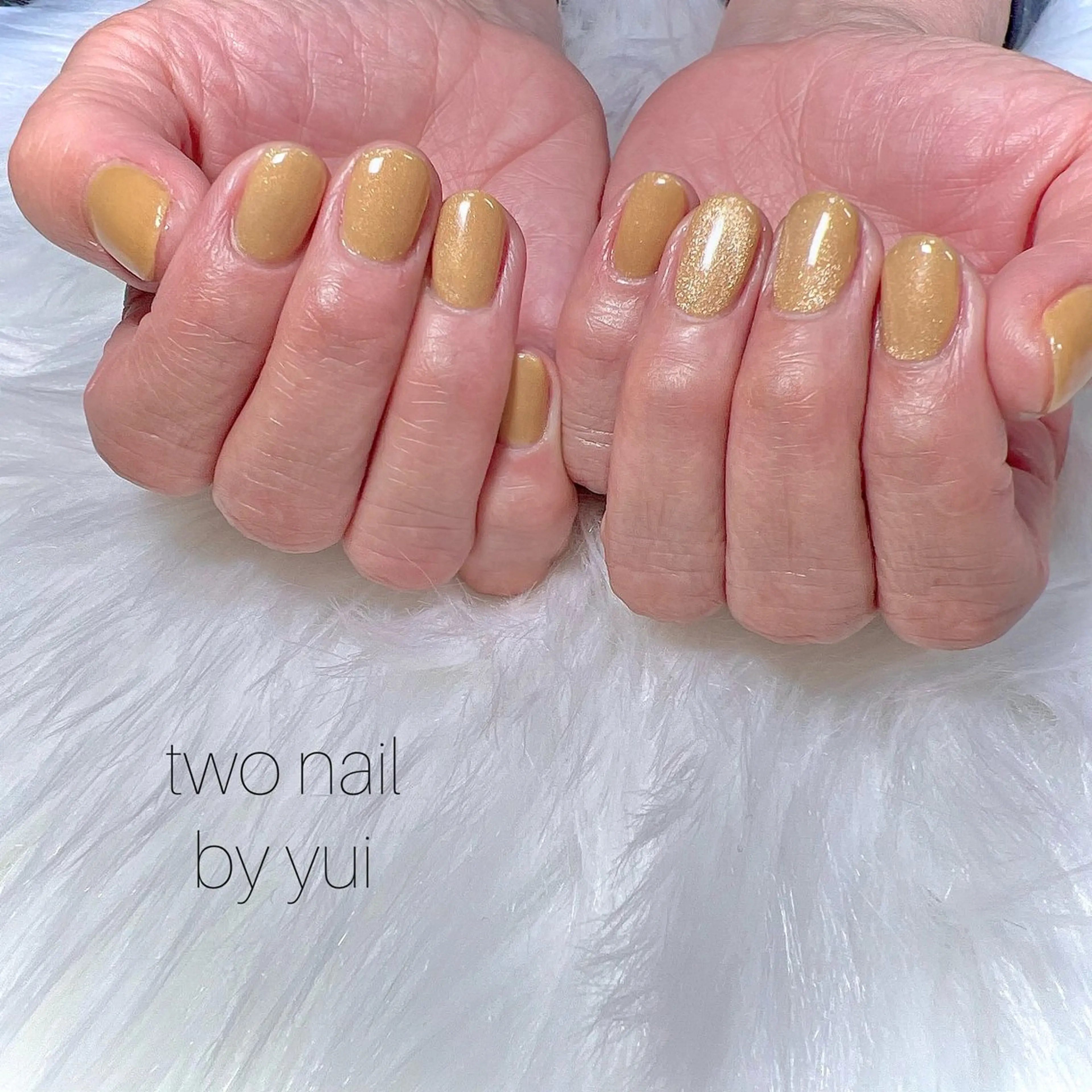 ネイル キラキラネイル マグネットネイル ネイルチップ ホワイト ハンドネイル two nailのネイルデザイン