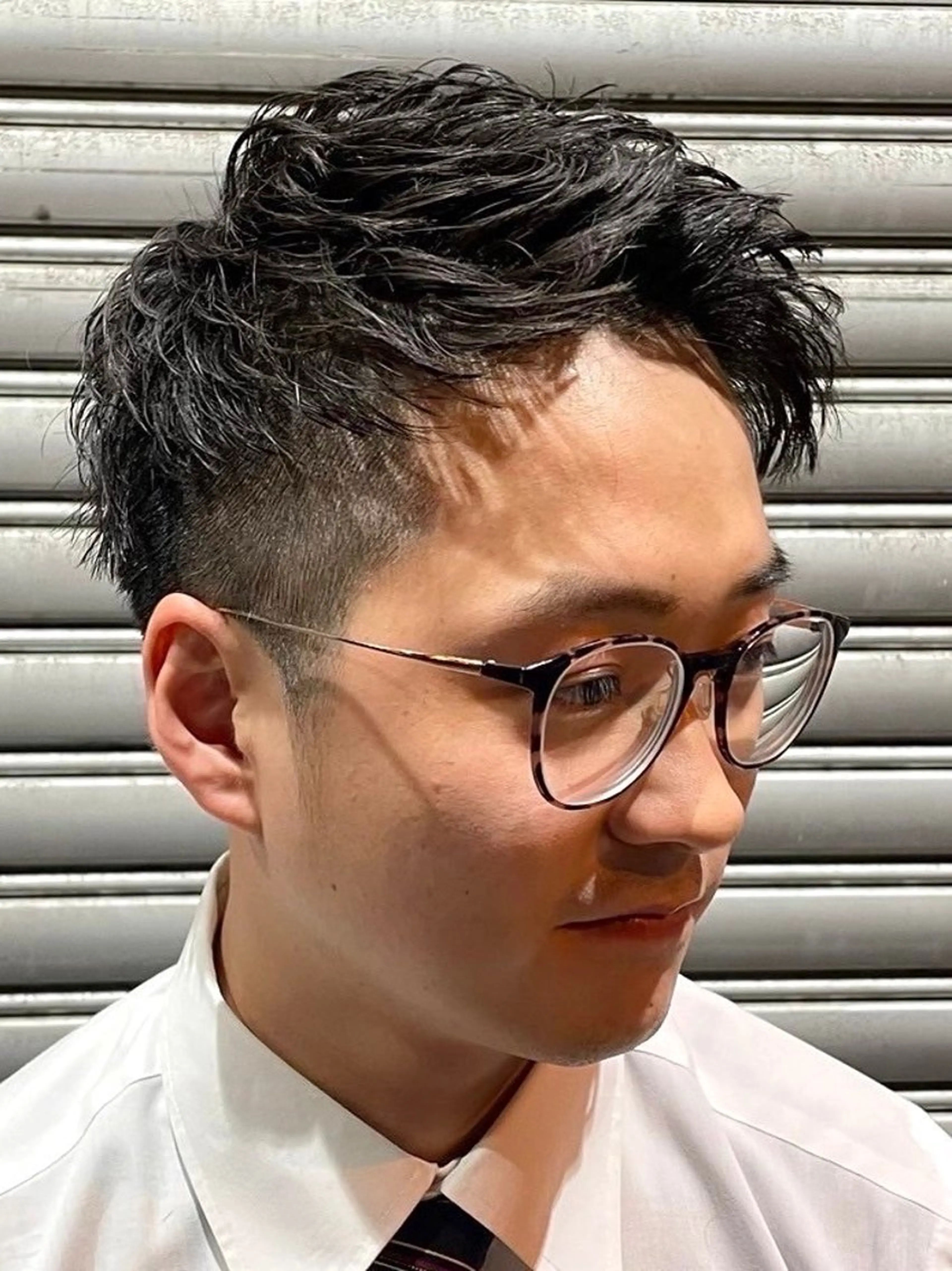 ショート メンズ ヒロ銀座バーバーショップ難波店所属・塩崎 仁彦のヘアスタイル