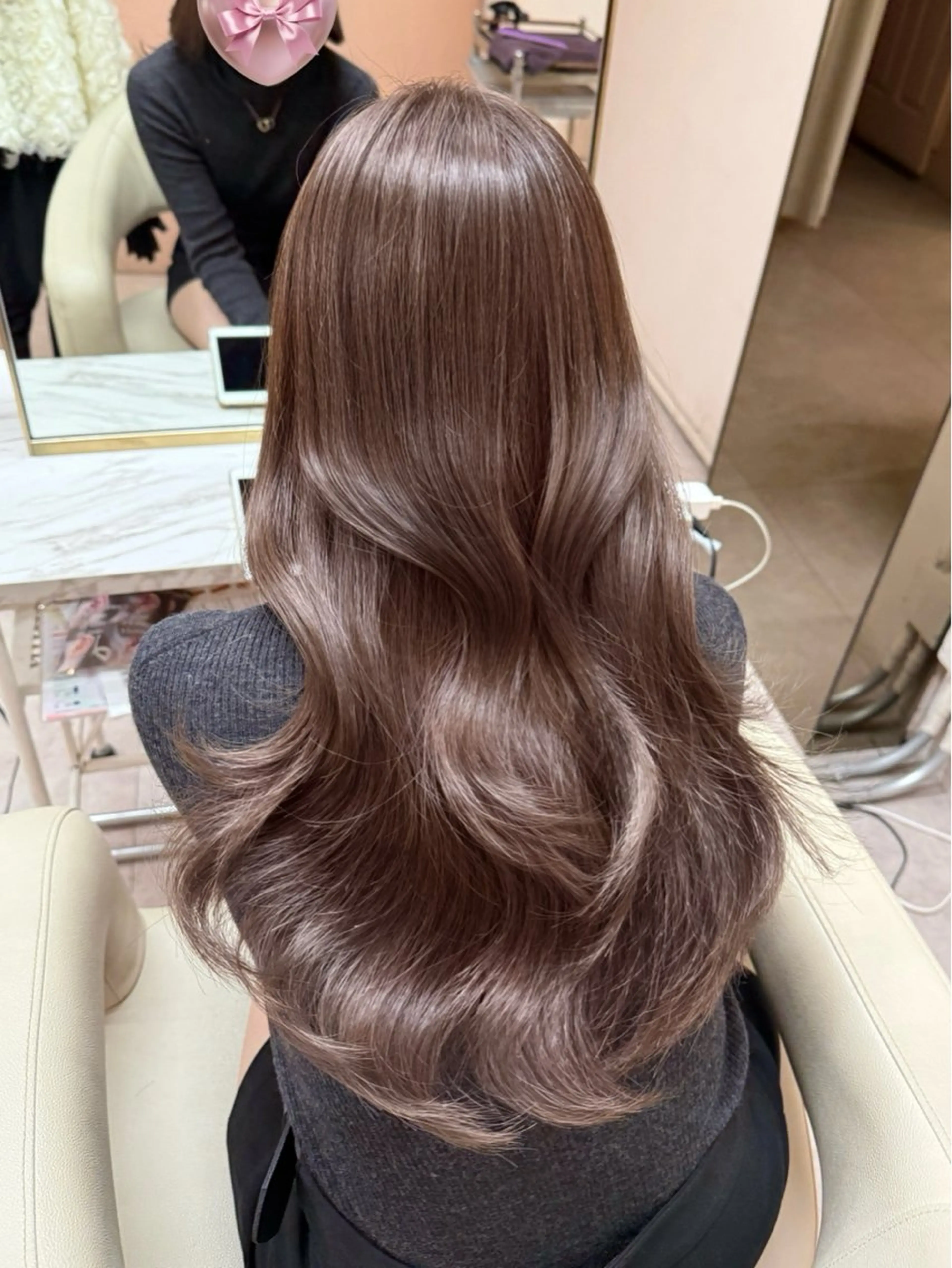 ロング カラー カット ヘアカラー トリートメント ♡韓国/レイヤー カット/Ayana♡のヘアスタイル