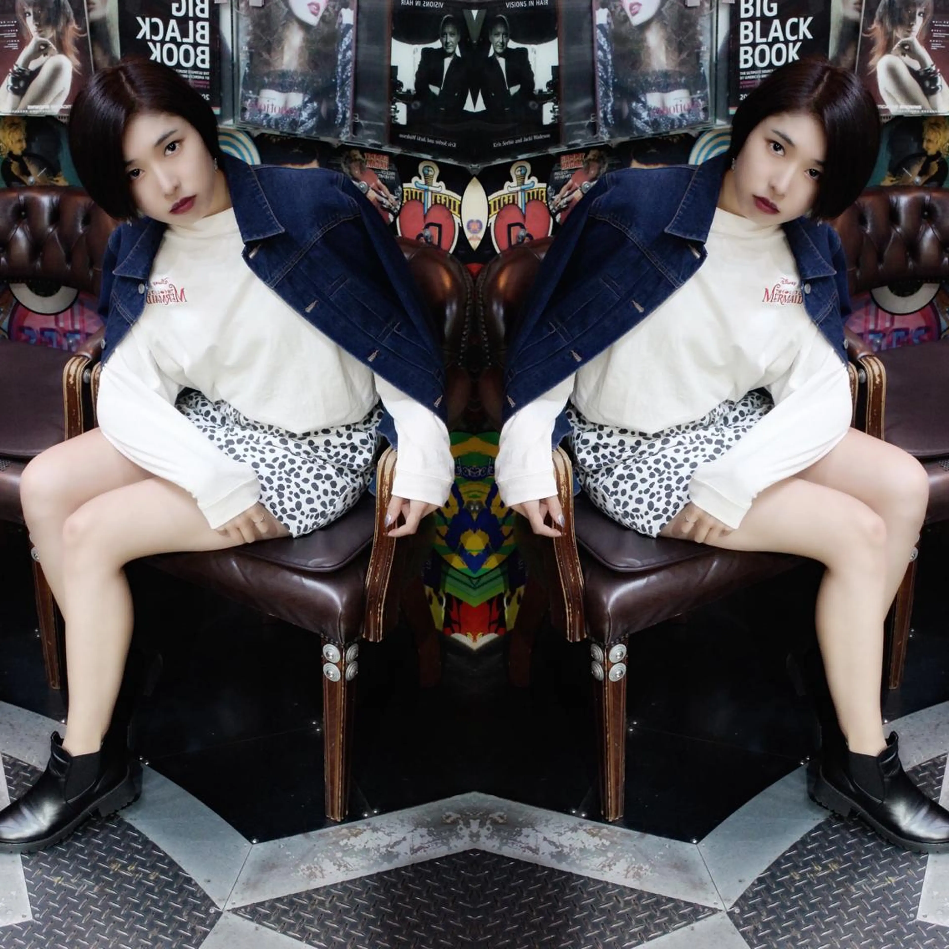 ショート カラー ハンサムショート ショートヘア haco+所属・🌈派手髪エクステ ブレイズ🌈ひろとのヘアスタイル